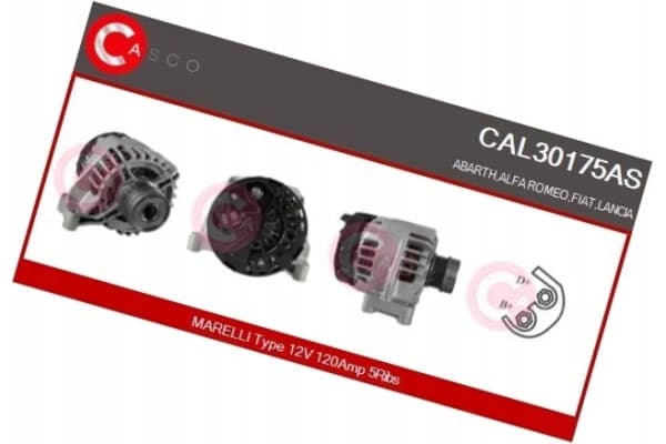 Alternador 12V 120A - Casco CAL30175AS nuevo 3