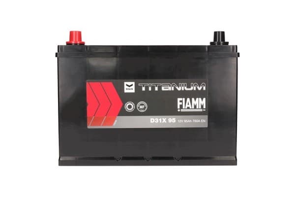 Batería Fiamm Black 12V 95Ah 760A D31X 95 L usado 3