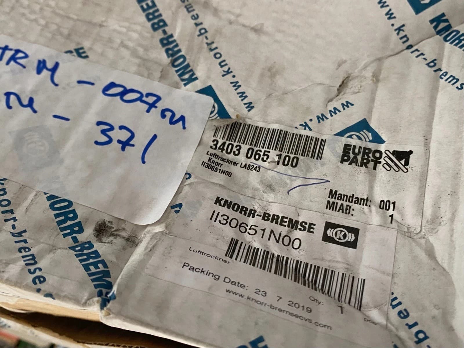 Knorr-Bremse II30651N00 Deshumidificador, sistema neumático nuevo 4