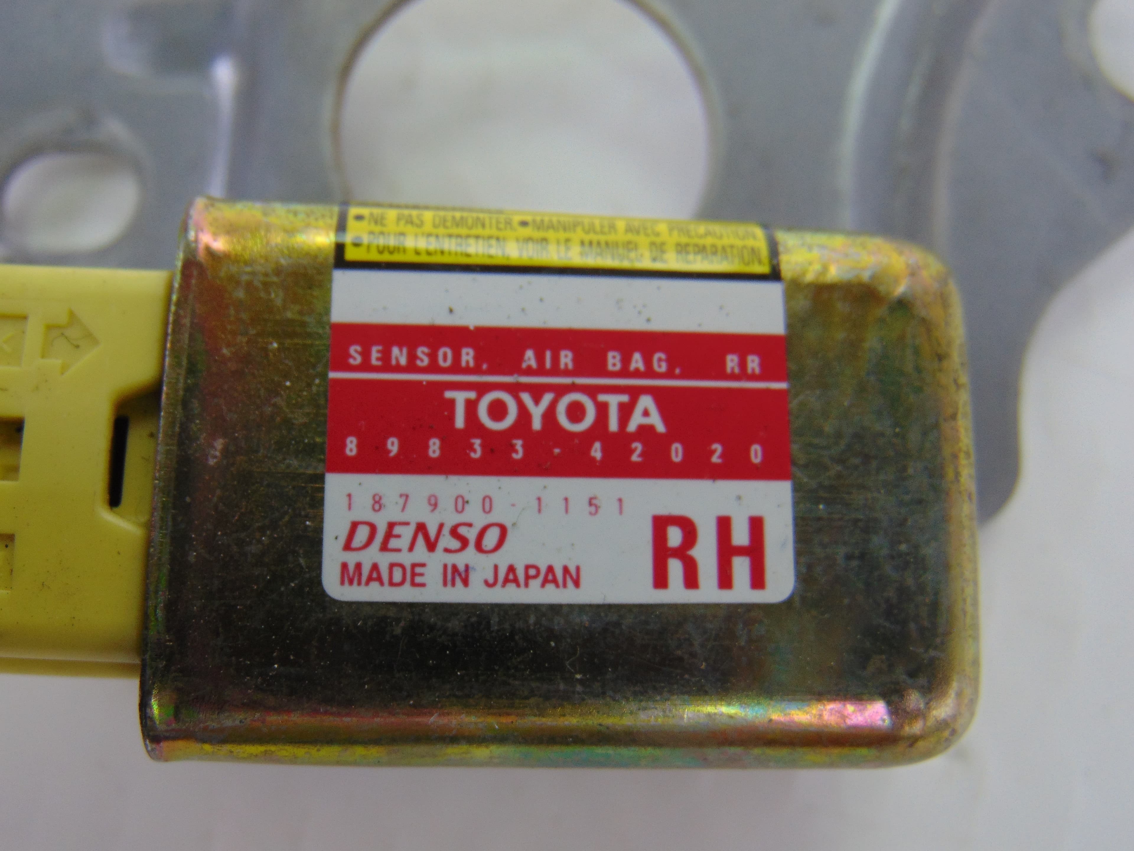 Sensor, Toyota RAV4 (A2) 2.0 D-4D Sol 4X4 (2003- ) 2004, 89833-42020 usado 2