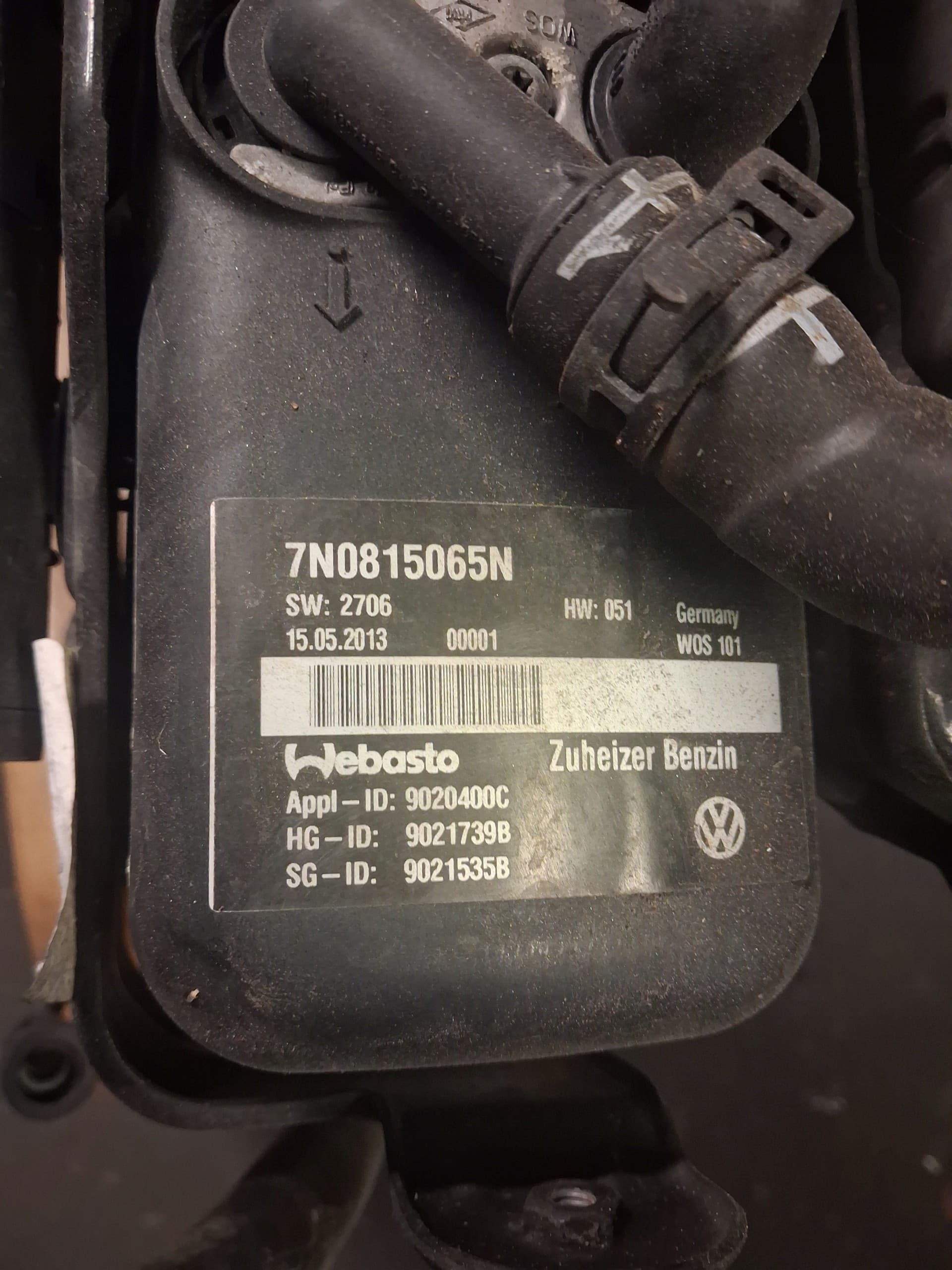 Webasto VW Sharan Alhambra 7N0815065N Gasolina usado