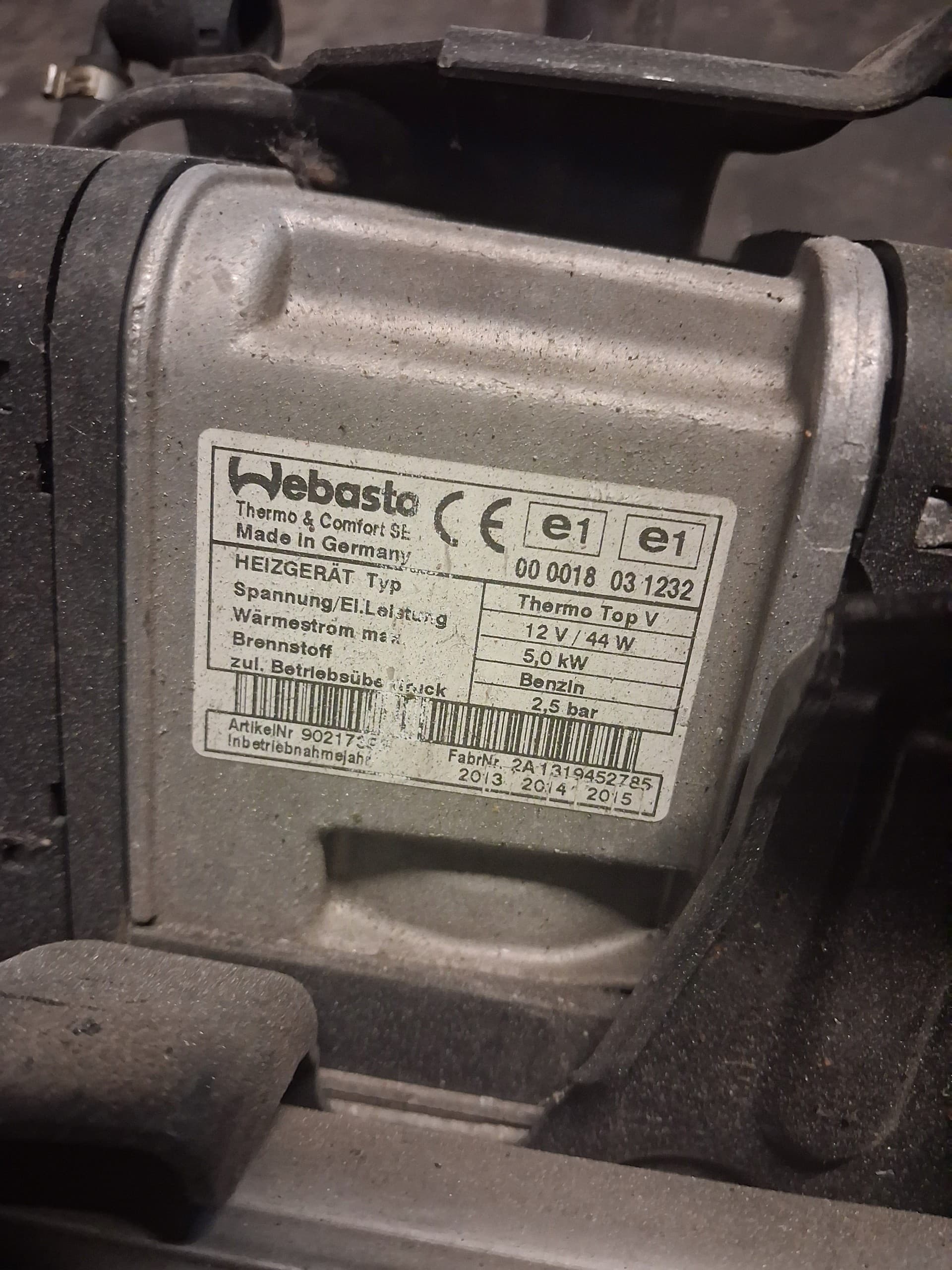 Webasto VW Sharan Alhambra 7N0815065N Gasolina usado 2