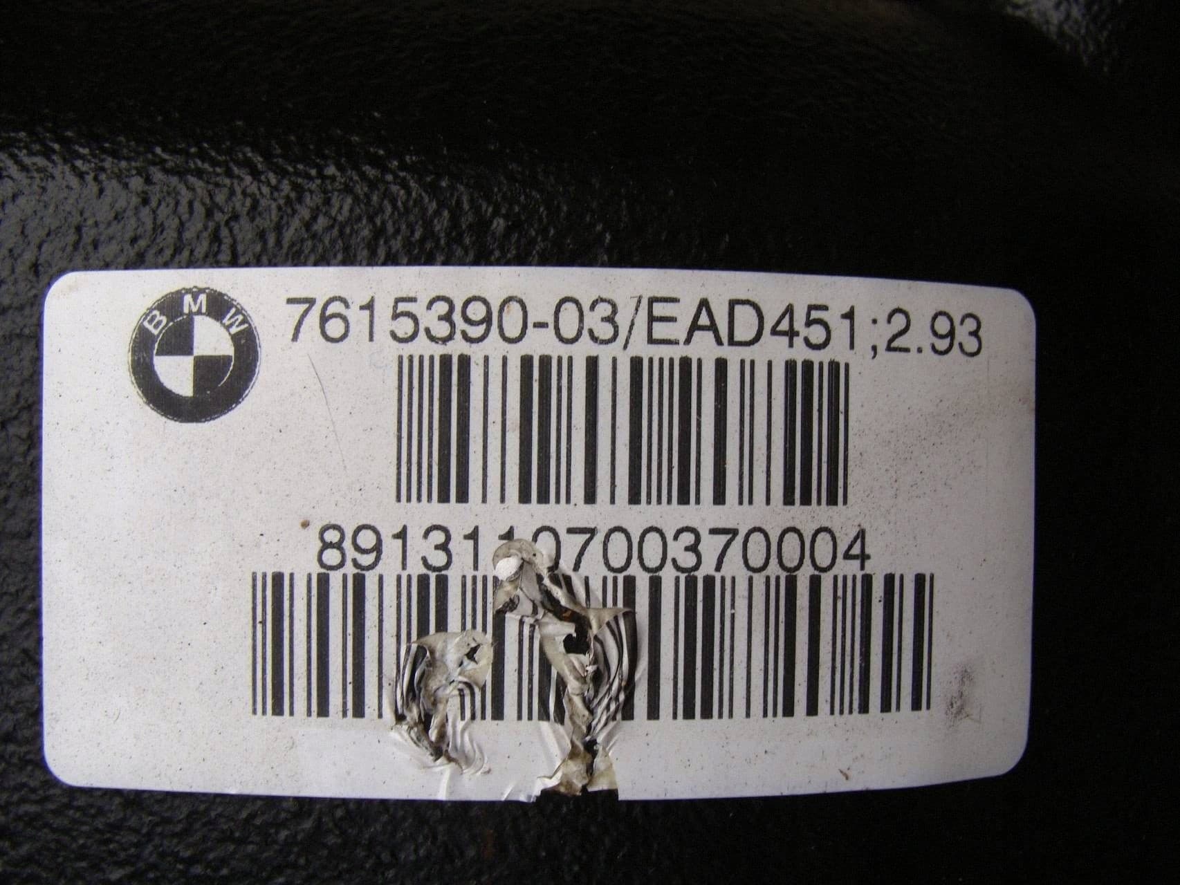 Diferencial trasero BMW X1 E84 2.0 D N47 7615390 2.93 usado 6