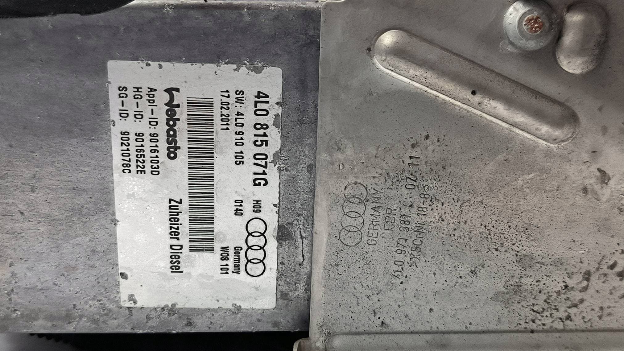 Calefactor estacionario Webasto Audi Q7 4L 2012 usado 6