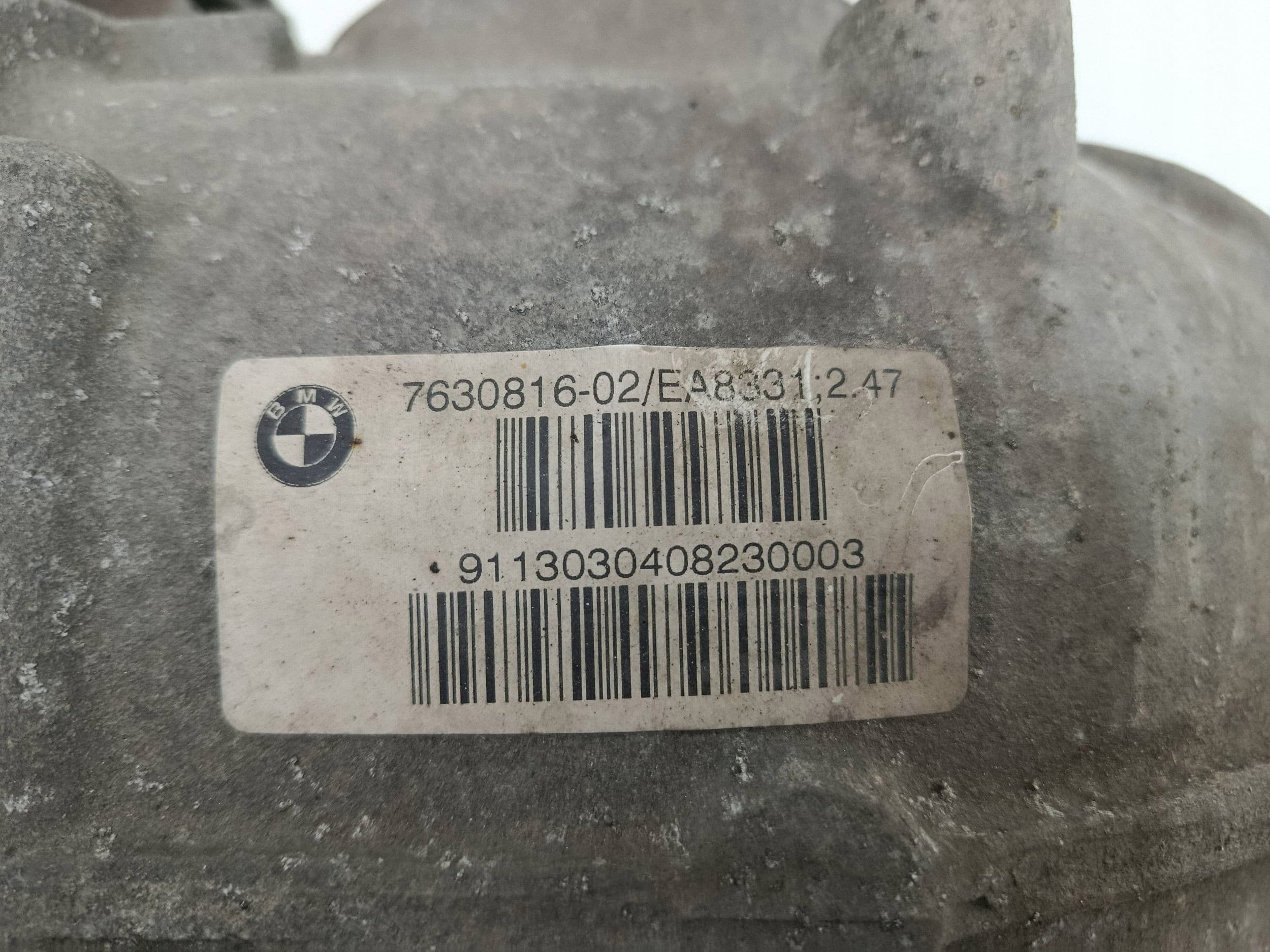 Puente trasero diferencial BMW 5 F10 F11 N57 3.0D 7630816 2.47 usado 10
