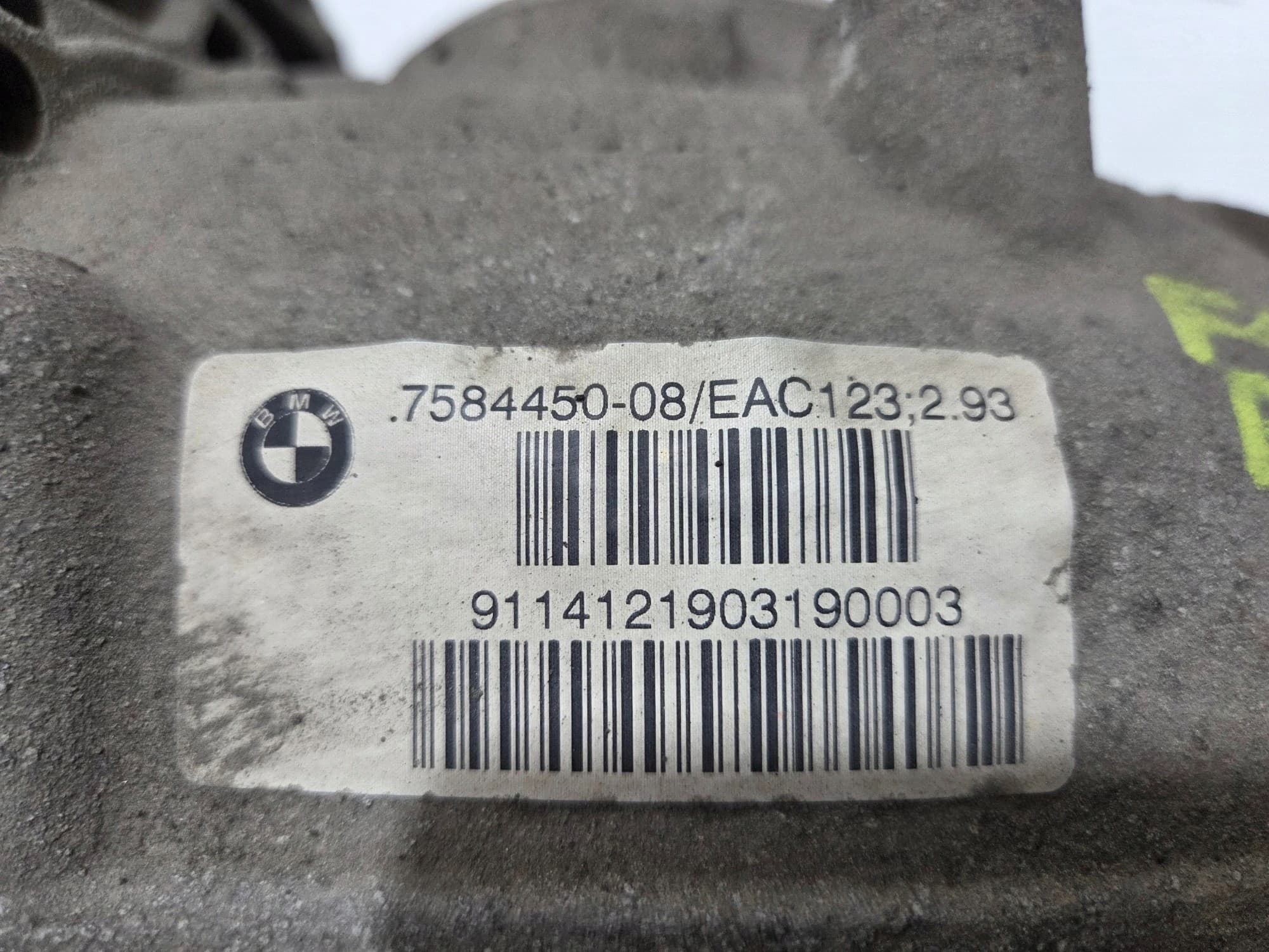 Diferencial BMW F10 B47D20A 7584450 2,93 Automático usado 2