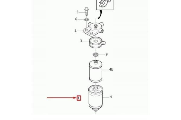 Filtro de combustible Volvo S60 MK1 31303261 nuevo 7