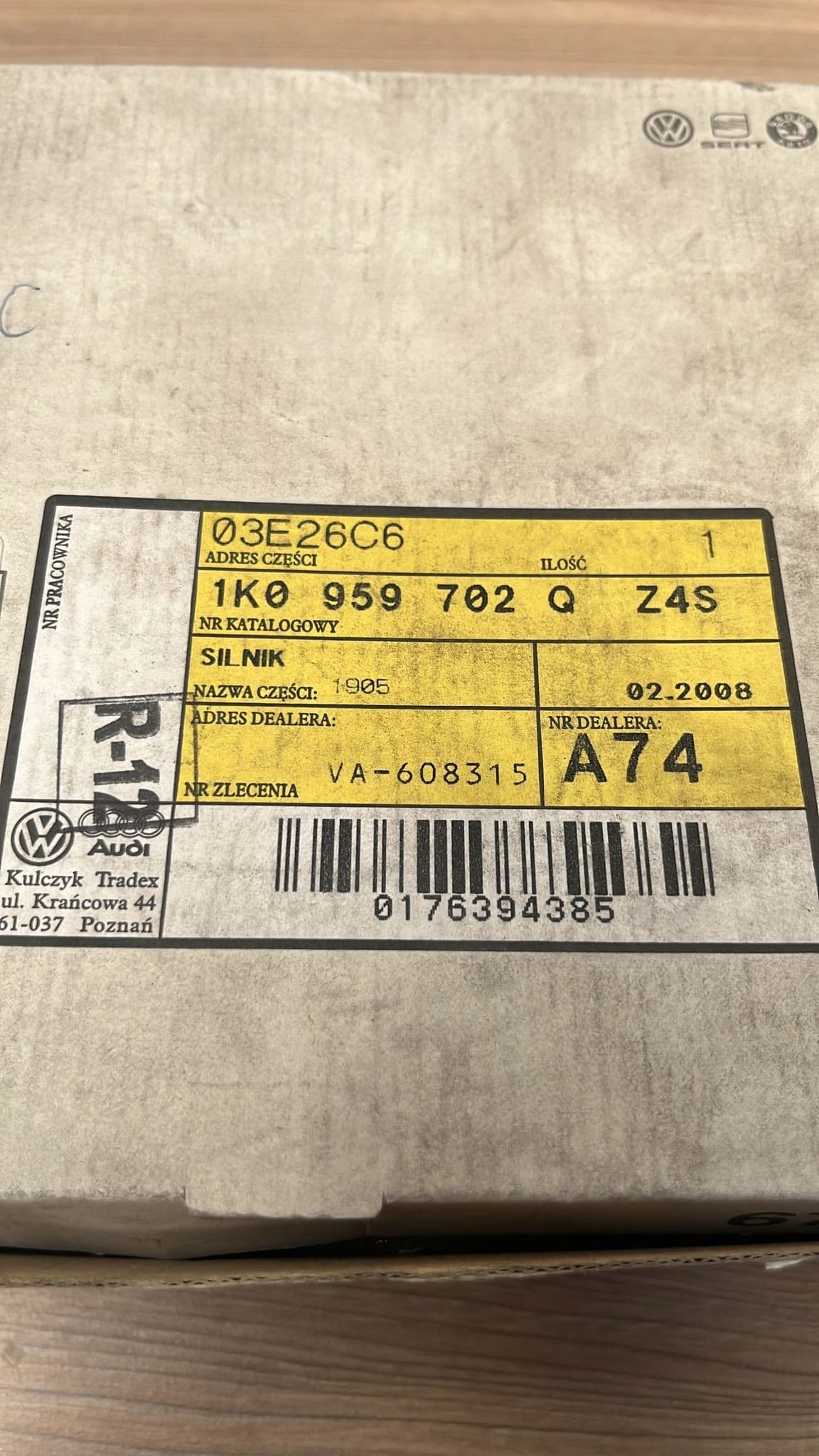 Motor del Regulador de Ventana 1K0959702QZ4S nuevo 3