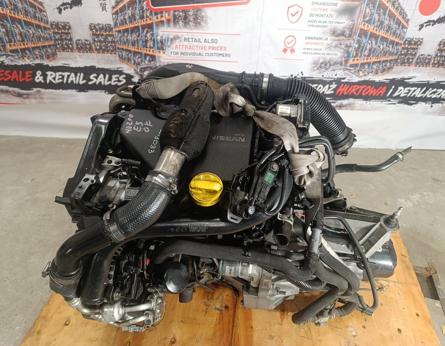 Motor Diésel Nissan Note E11 1.5 DCI K9KC400 JR5140 2009 usado