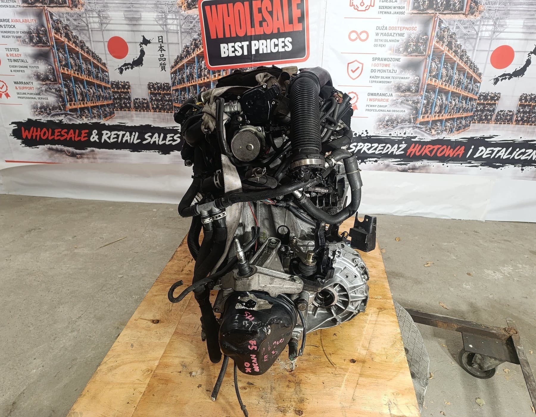 Motor Diésel Nissan Note E11 1.5 DCI K9KC400 JR5140 2009 usado 3