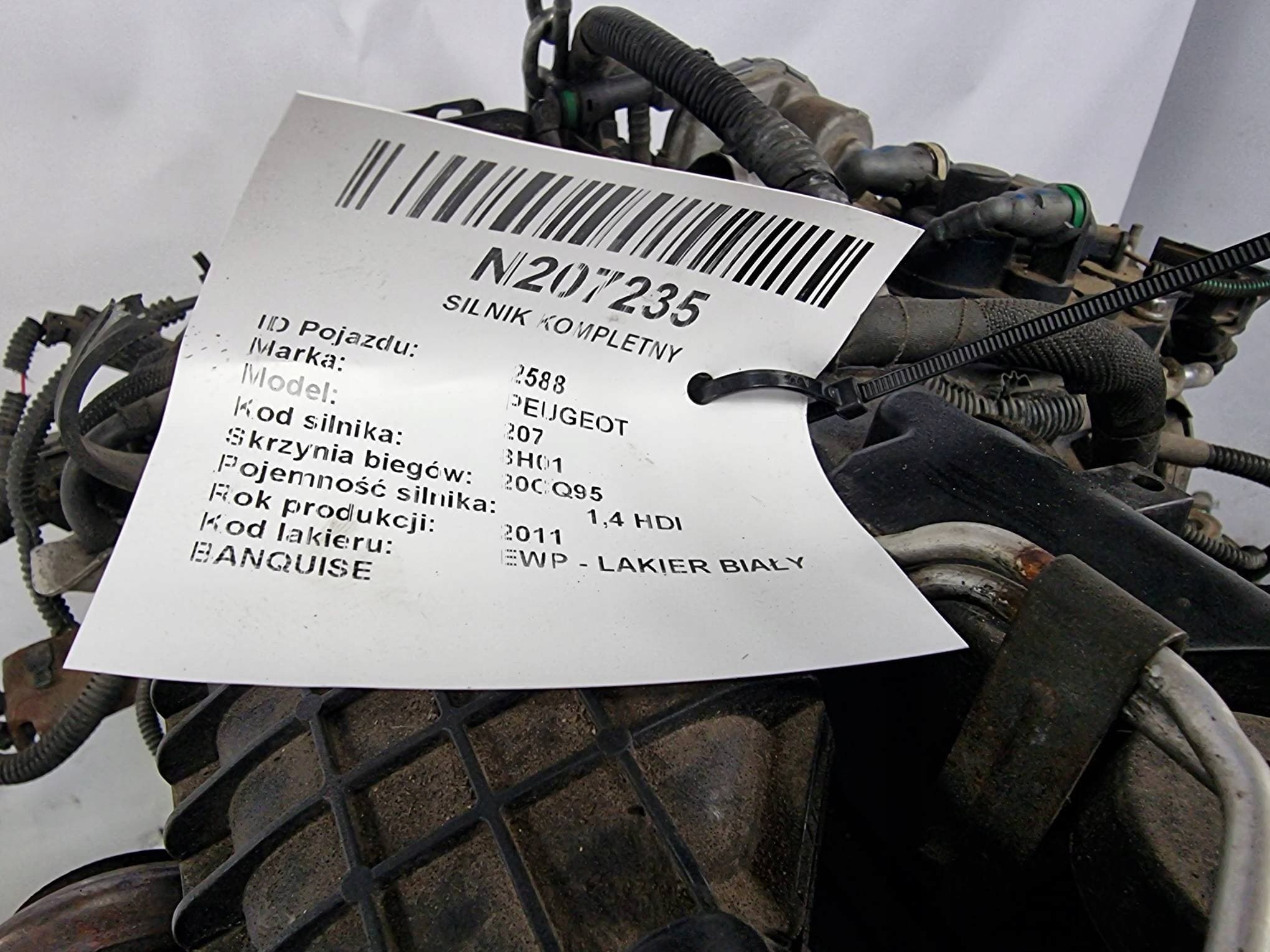 Motor Completo Bhr 1.4 HDI 69 CV Peugeot 207 usado 6