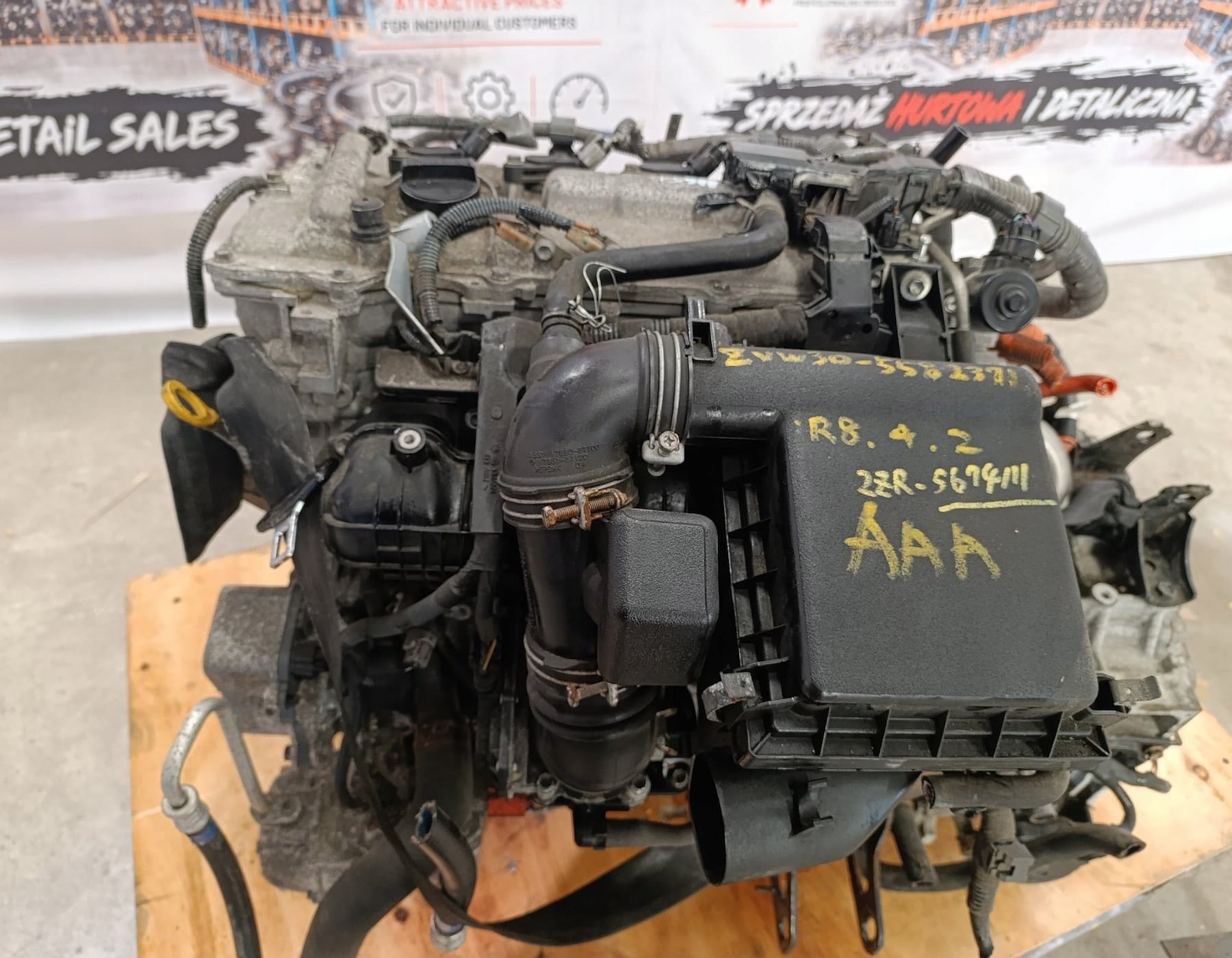 Motor de gasolina Toyota Prius Iii 1.8 X2ZR-W20N 2ZR 2012 usado