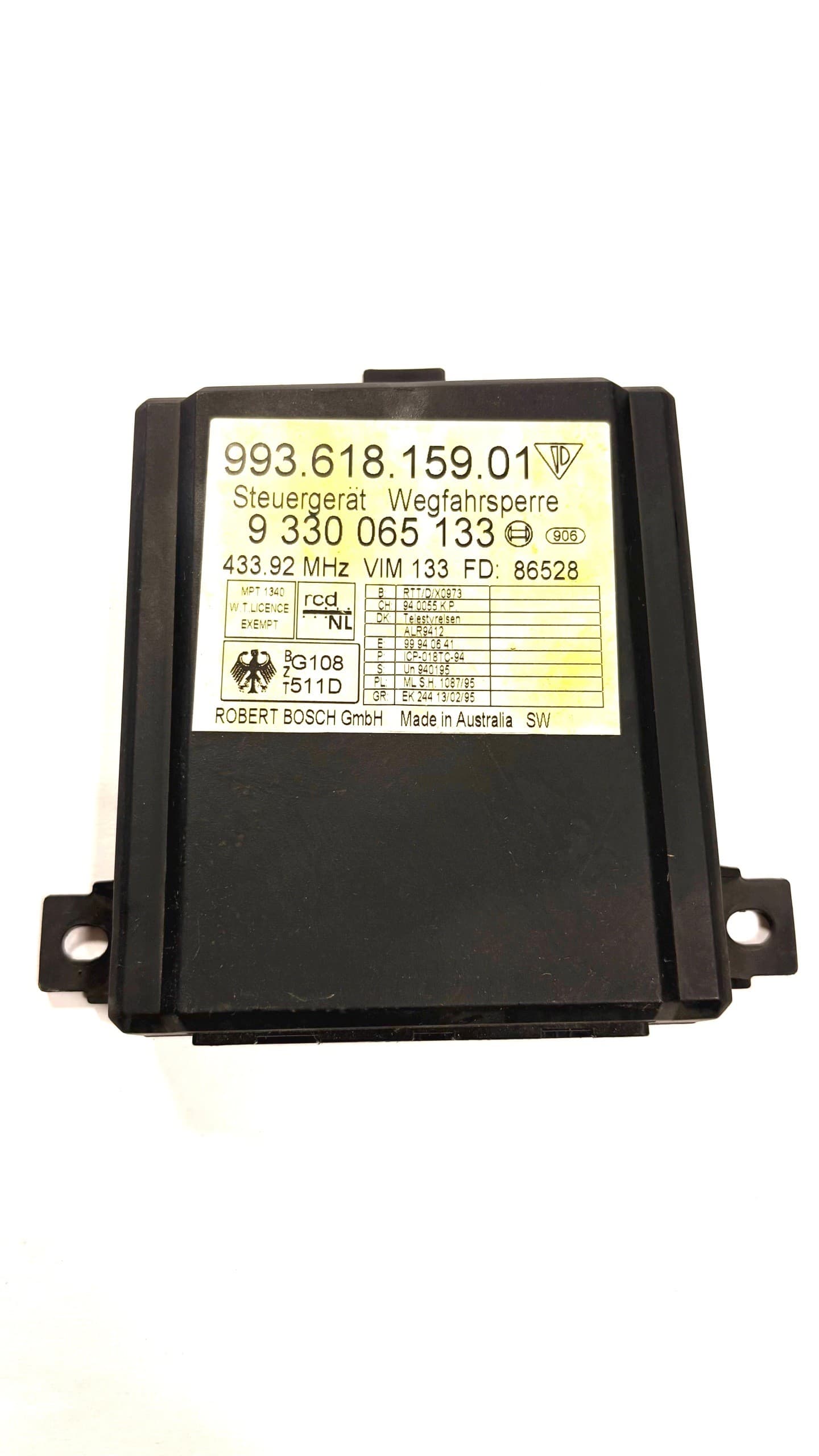 Inmovilizador de conductor Porsche 99361815901 433 MHz nuevo