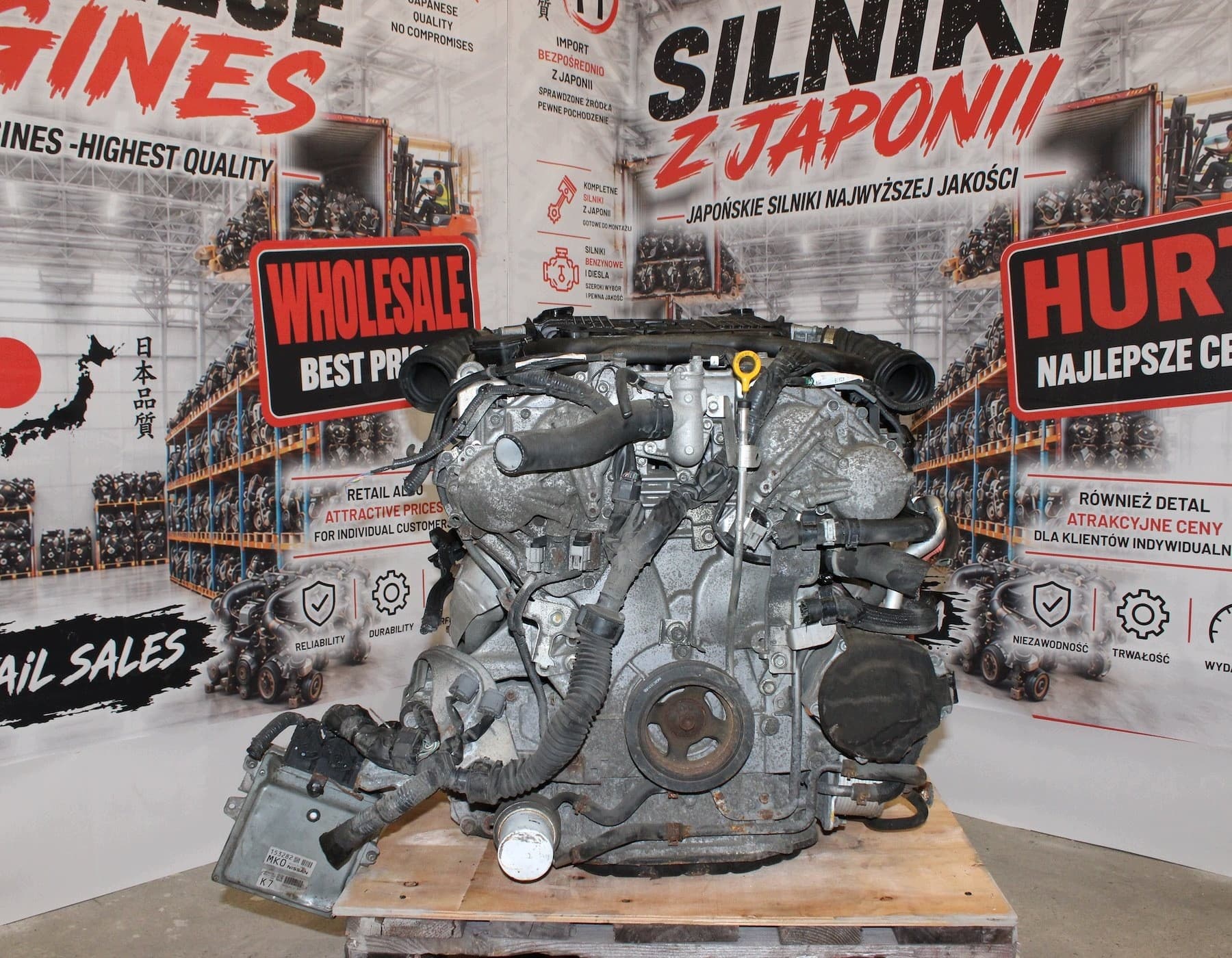 Motor de gasolina Infiniti Q50 3.5 V6 VQ35/Box 4X4 3SX8A/Ecu usado 4