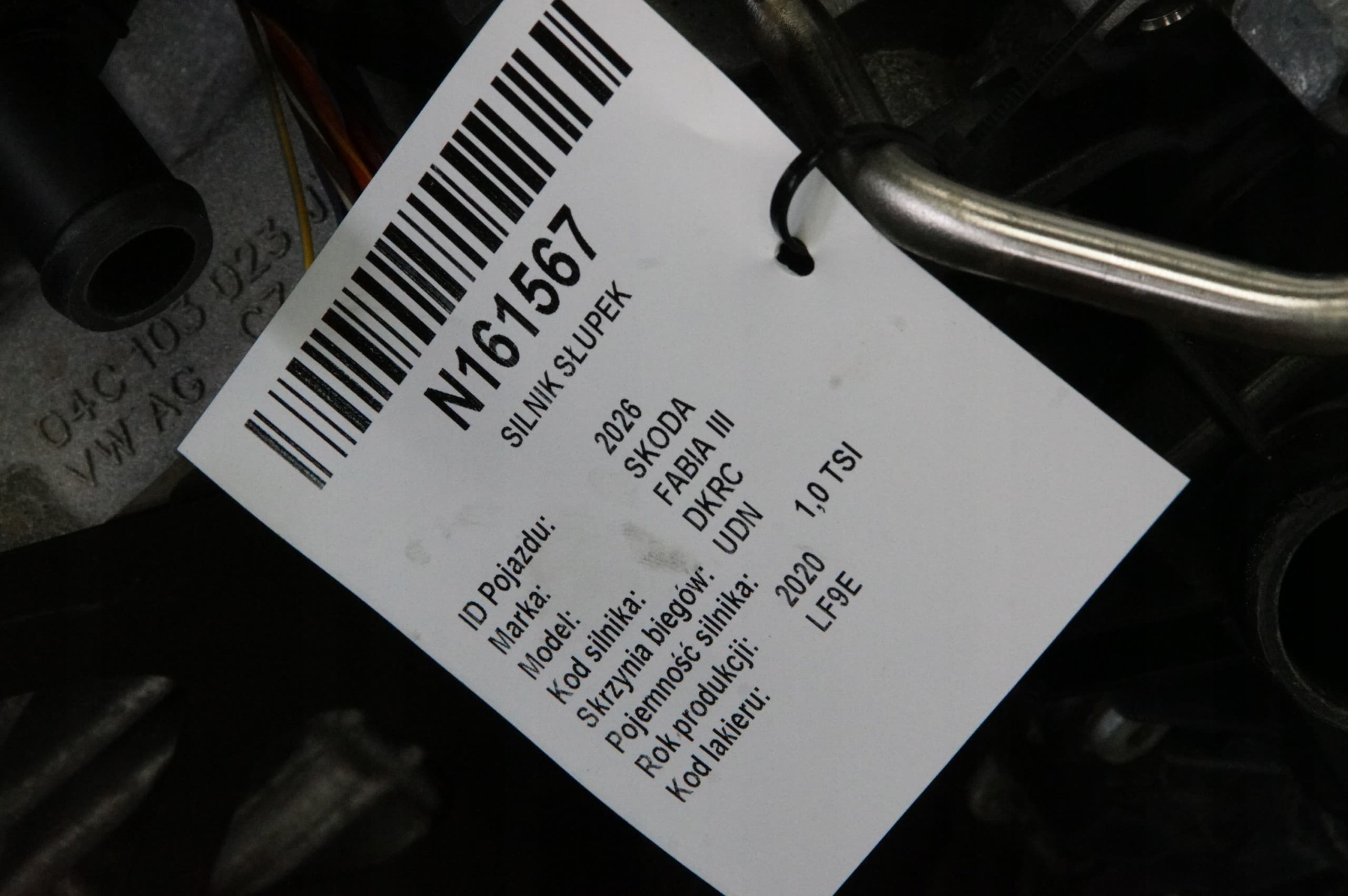 Motor trasero Dkr 1.0 TSI 110 CV Skoda Fabia Iii usado 5