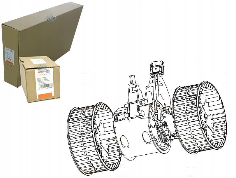 Motor del ventilador Behr Hella para BMW Serie 5 520i (E60) nuevo