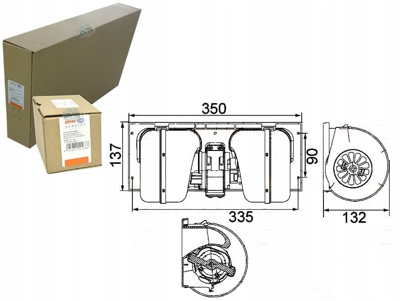 Ventilador Soplador Behr Hella 1672646 1331270 742 nuevo