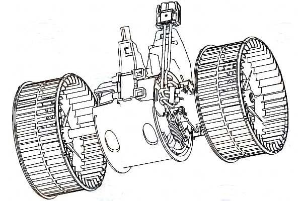 Motor de Soplador Behr Hella 64116933910 6933910 nuevo 2