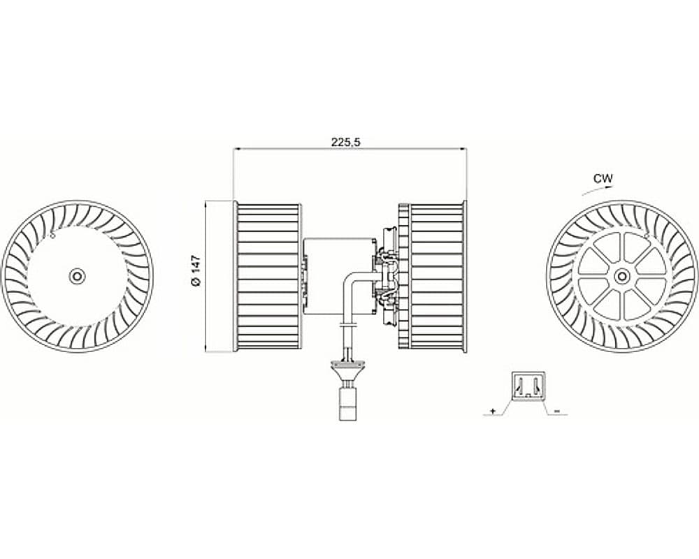 Ventilador interior Mahle AB 140 000S nuevo 2