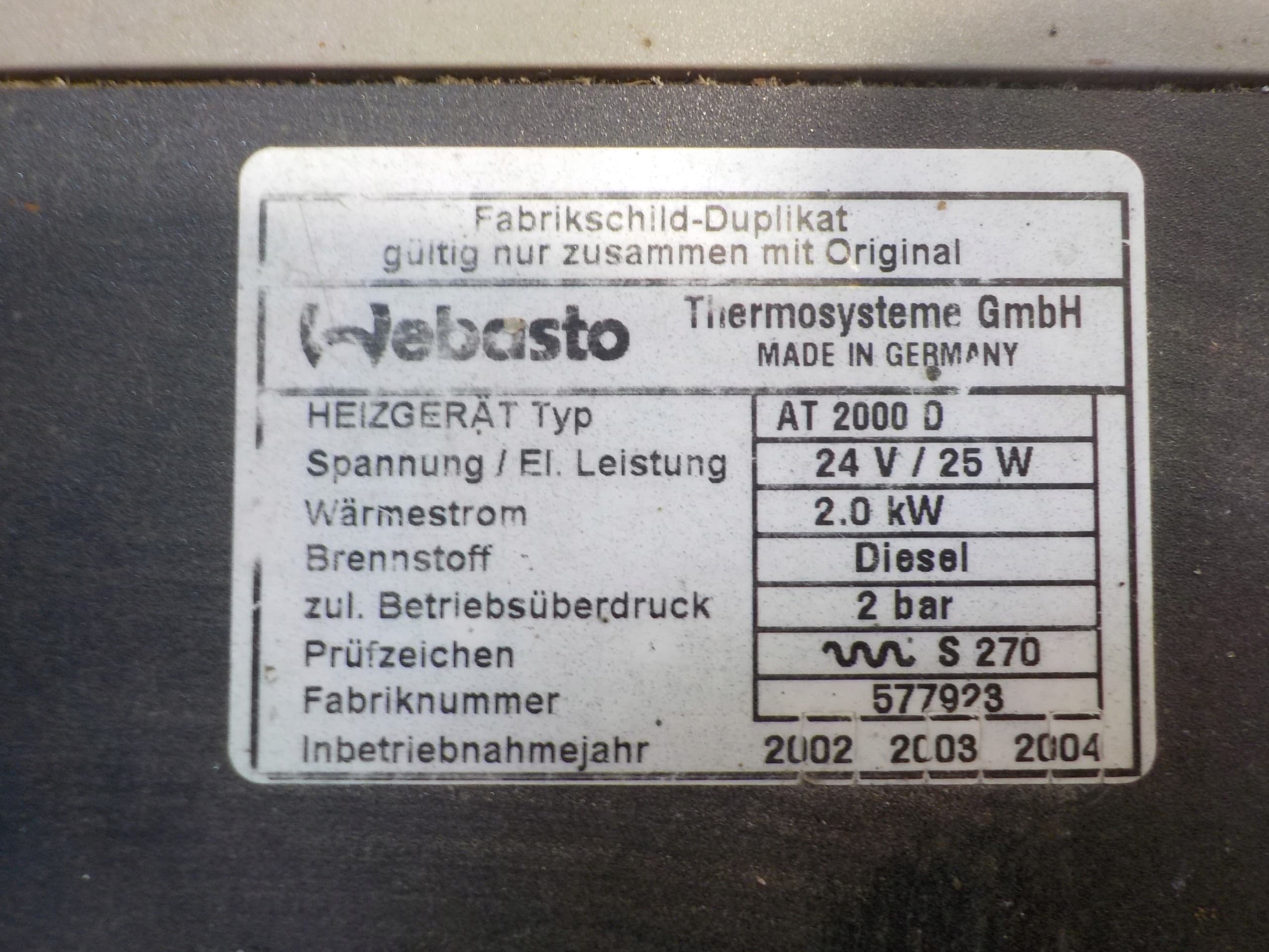 Calefacción Airtronic Mercedes 0048305861 usado 7