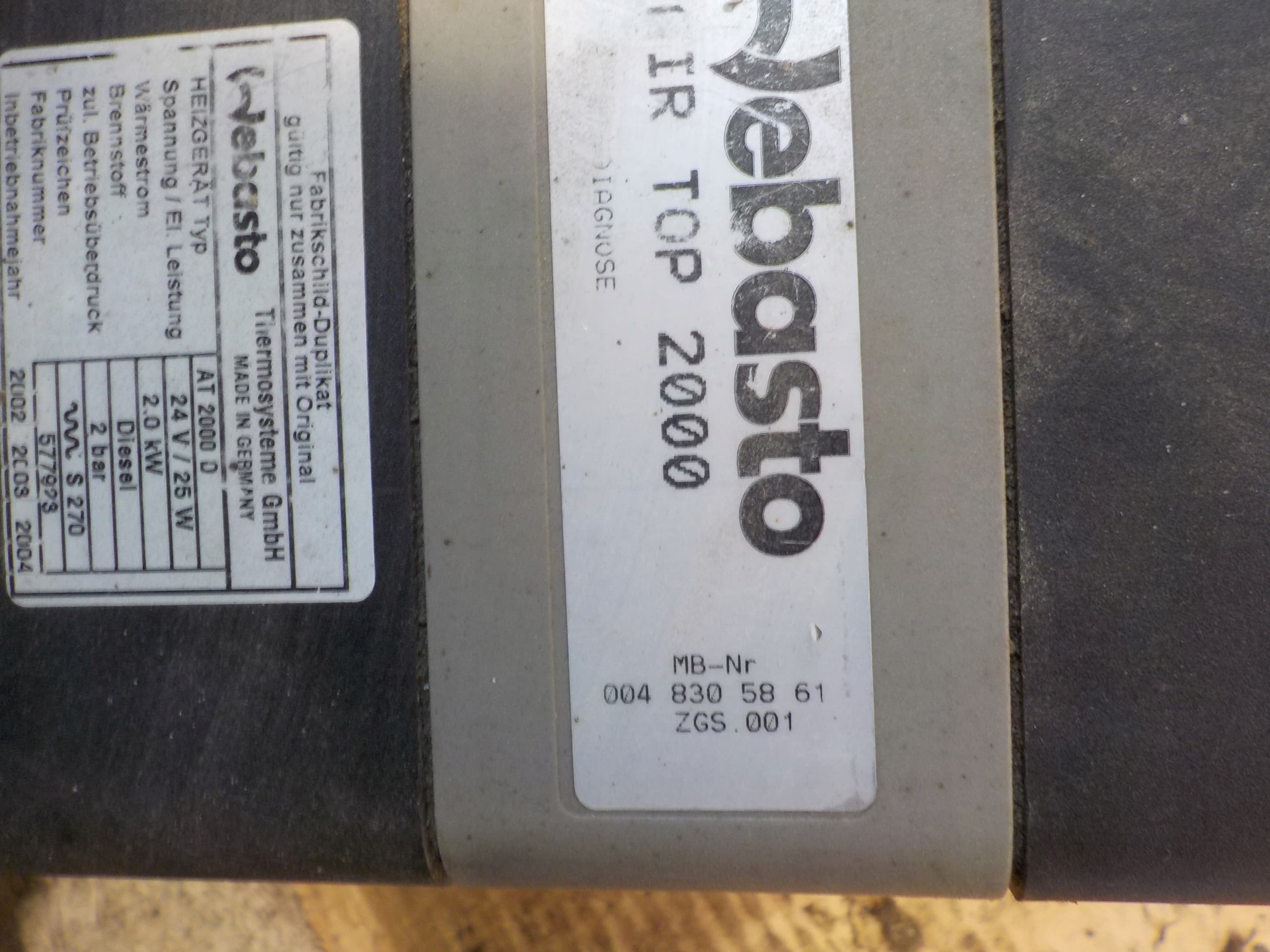 Calefacción Airtronic Mercedes 0048305861 usado 8