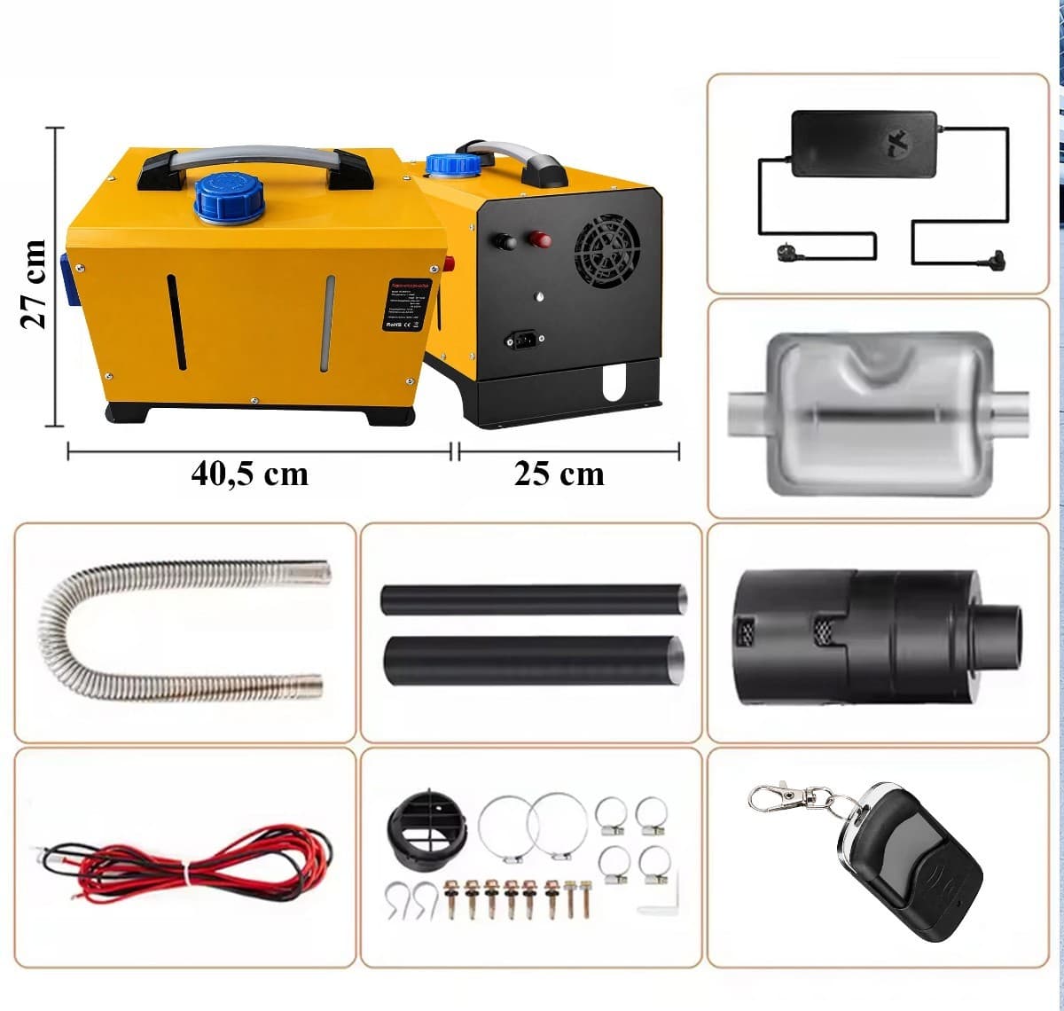 Calefactor diésel estacionario 8 kW 12 V 24 V nuevo 4