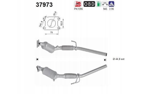 Catalizador Seat Ibiza V 1.0 Euro 6 2Q0254501RX nuevo 3
