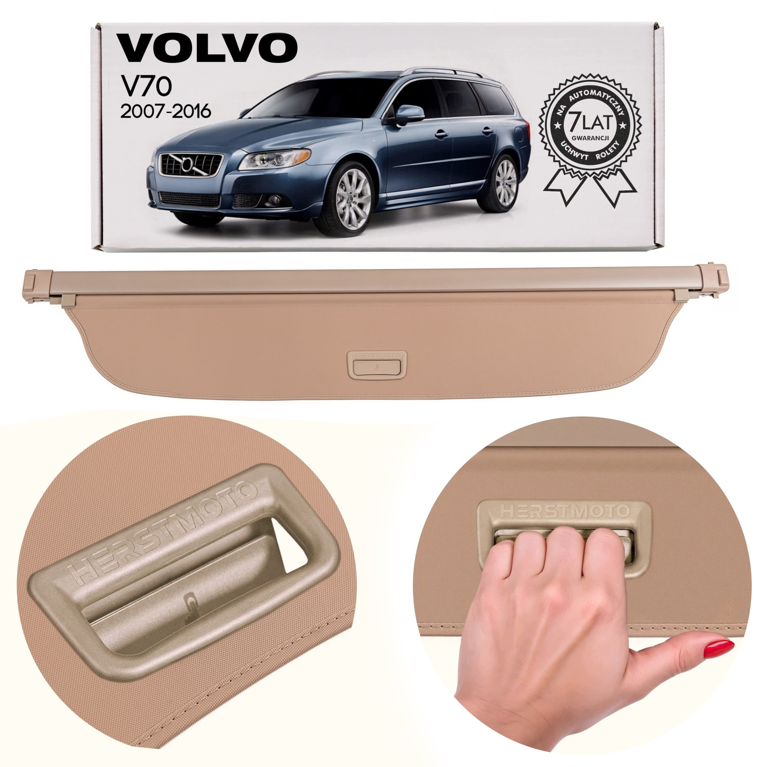 Volvo V70 Iii 2007-2016 Cubierta DE Maletero Beige 39882851 nuevo