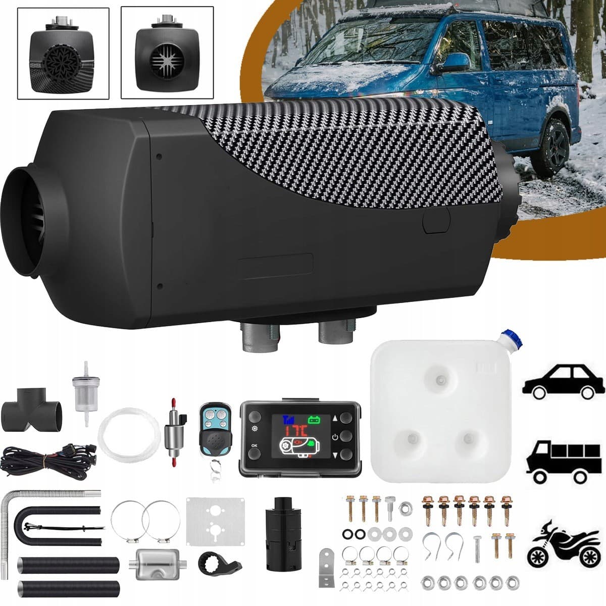 Calefactor Diésel 12V 8KW para Estacionamiento nuevo