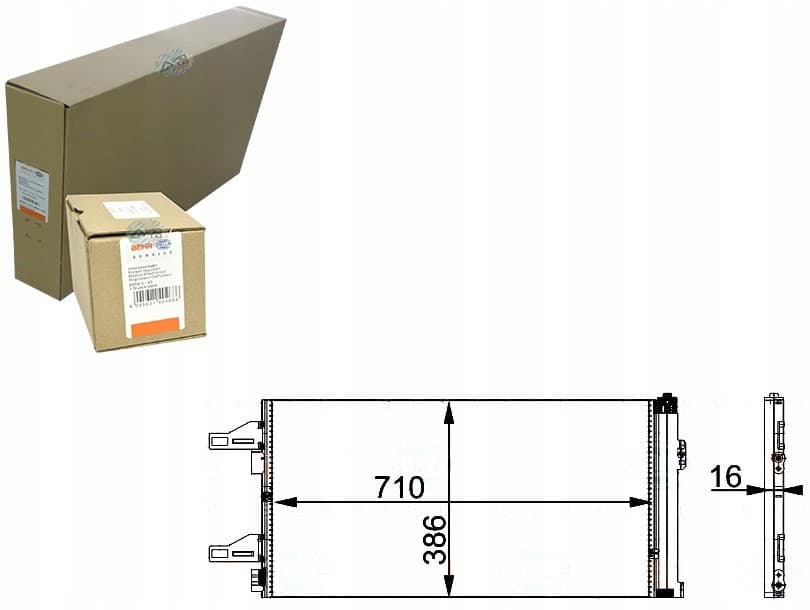 Condensador de Aire Acondicionado Behr Hella 6455EQ nuevo