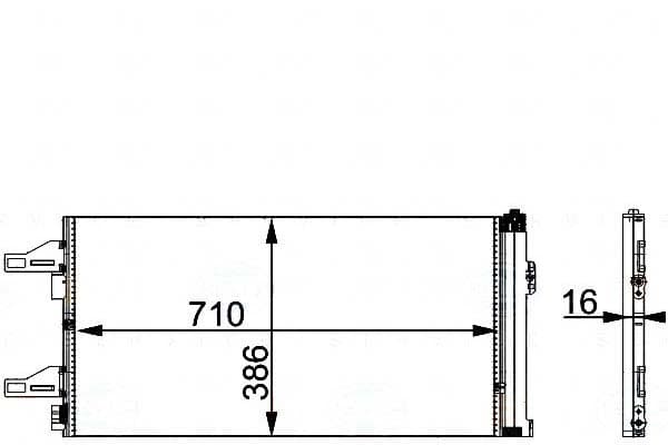 Condensador de Aire Acondicionado Behr Hella 6455EQ nuevo 2