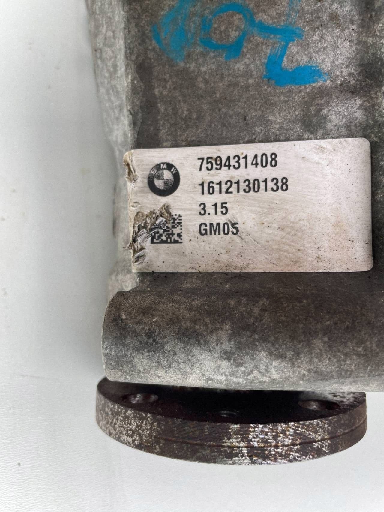 BMW X5M F85 X6M F86 Puente Diferencial Delantero 3.15 7594314 usado 6