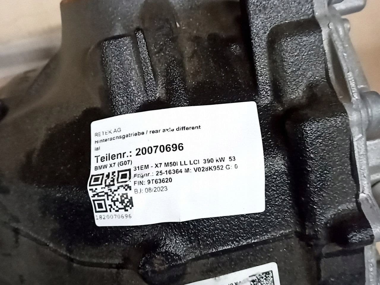Diferencial trasero BMW X5 G05 33108686661 usado 4
