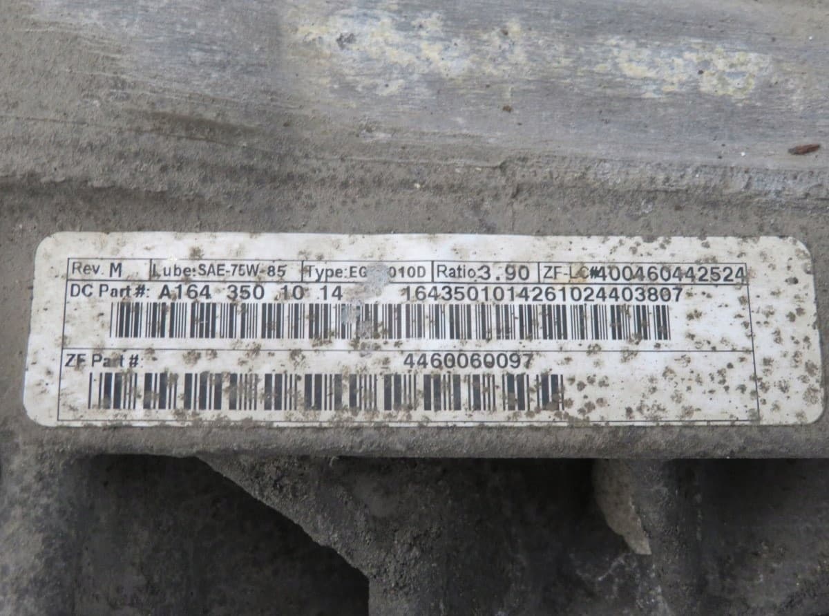 Diferencial trasero Mercedes ML W164 2005-2011 A1643501014 usado 4
