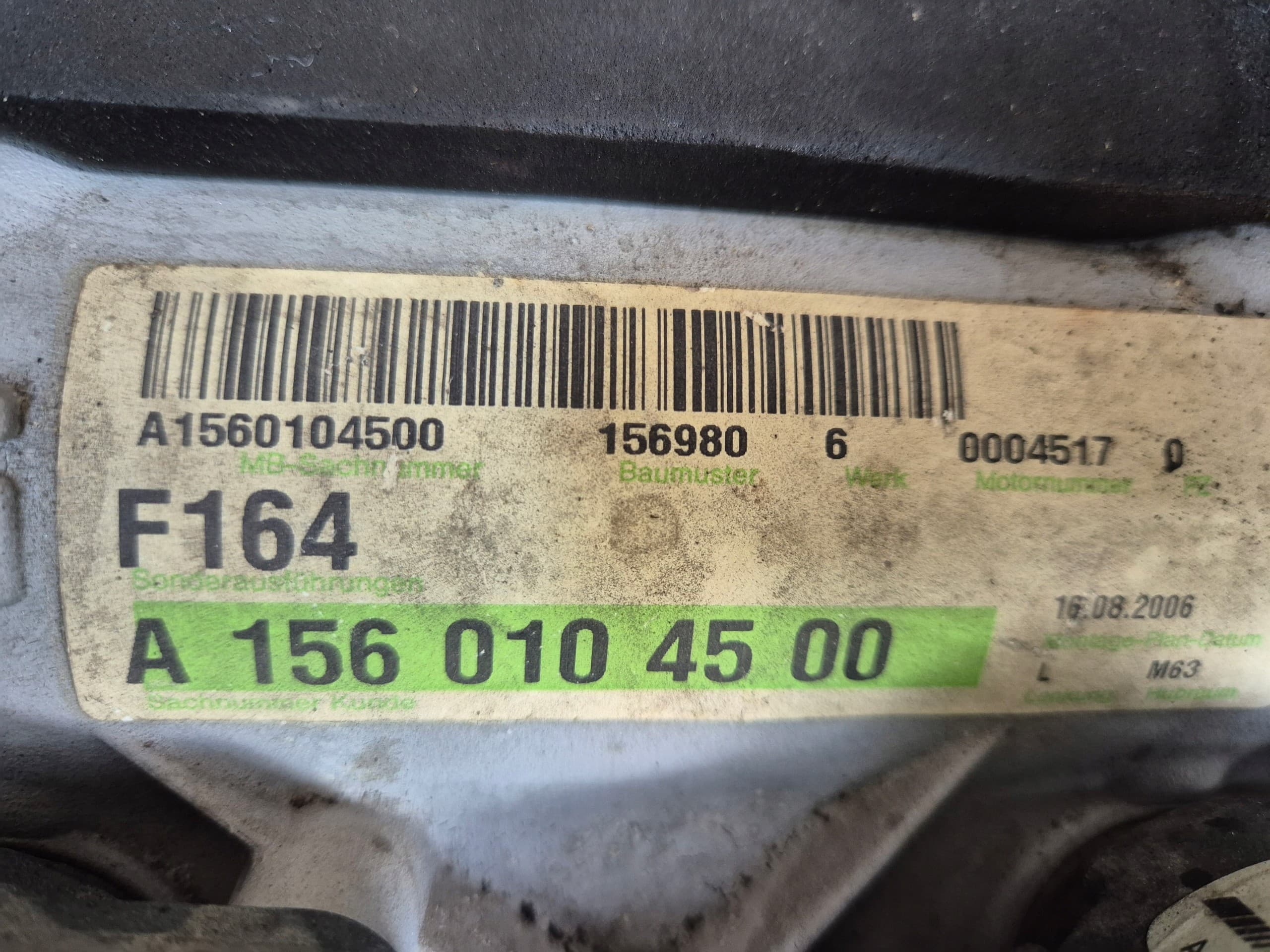 Motor Completo Mercedes ML63 Amg W164 156980 usado 6