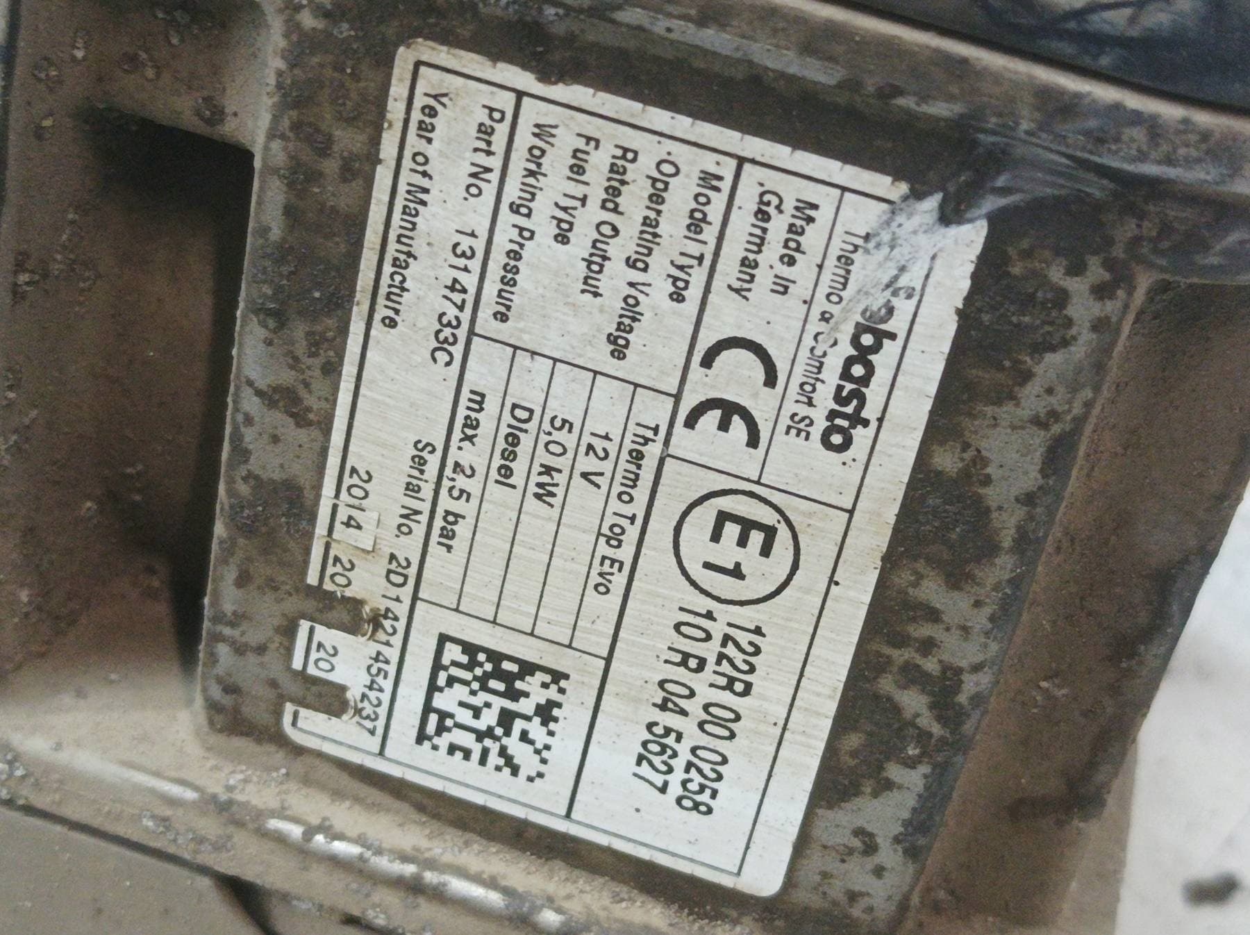 Calefactor estacionario 1314733C Opel Zafira Iii (2011- ) C usado 3