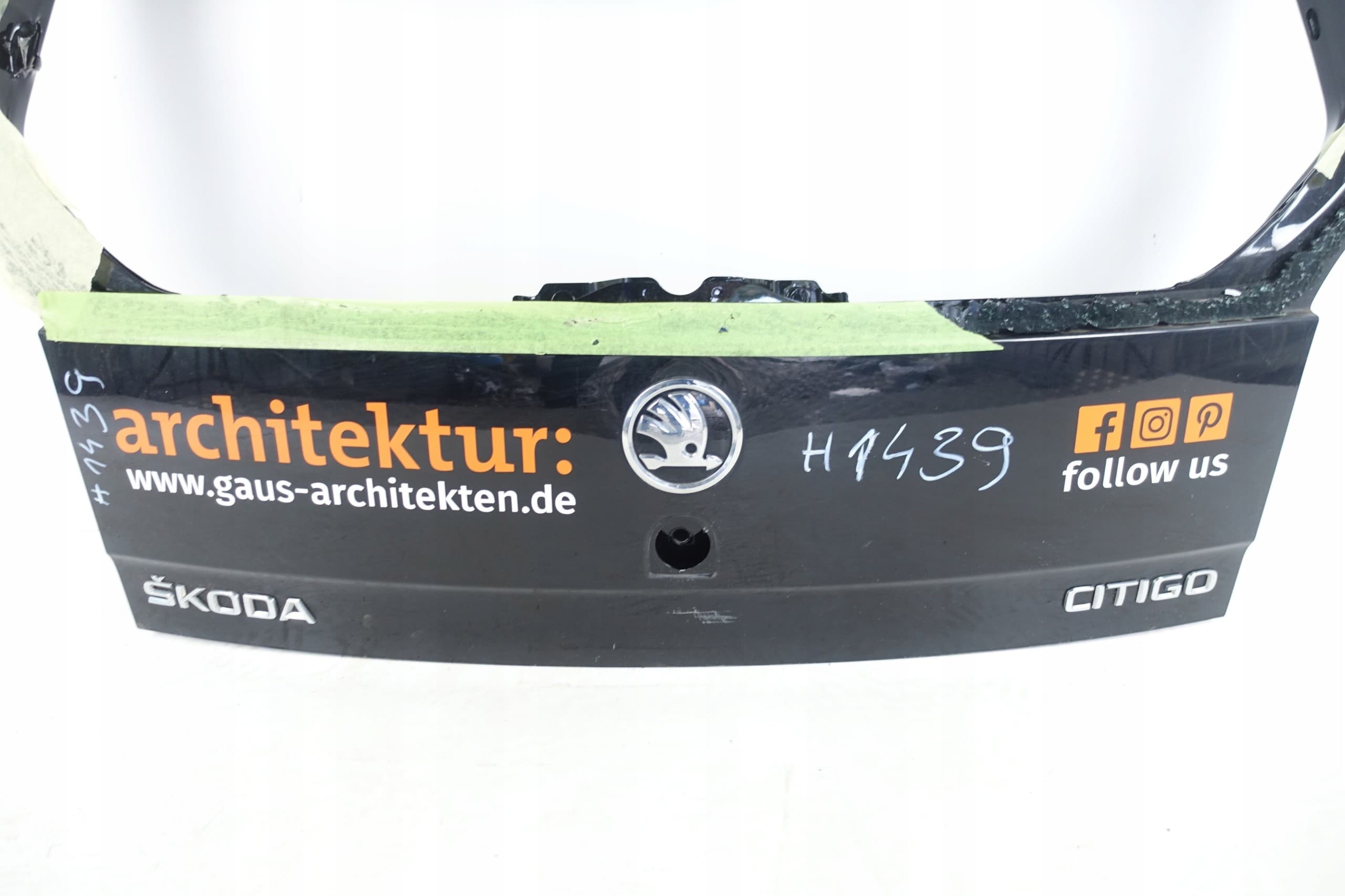 Skoda Citigo 1ST 2011- Tapa del maletero trasera usado 3