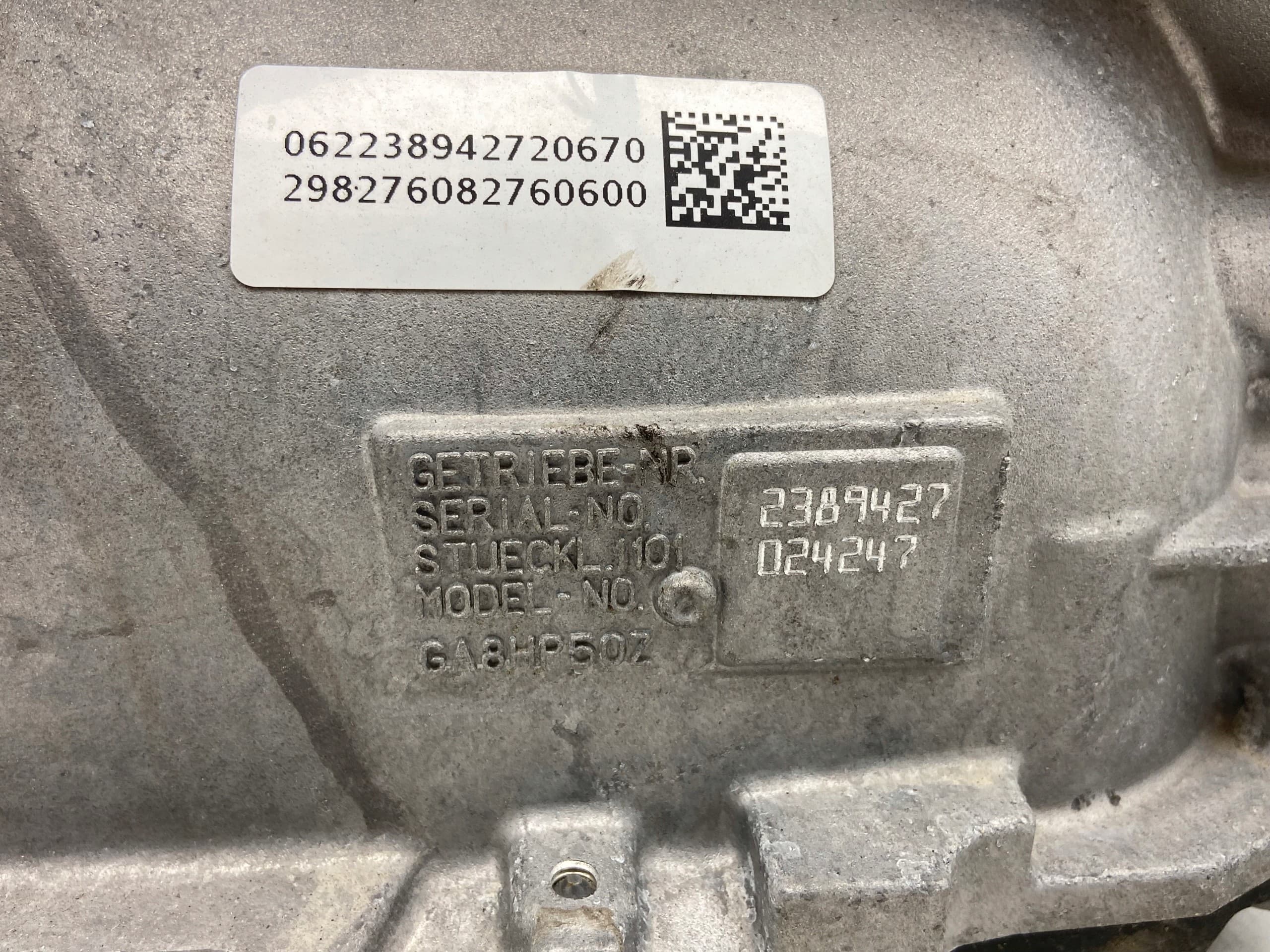 Transmisión 2.0 Hyb GA8HP50Z Maserati Grecale 2025 usado 4