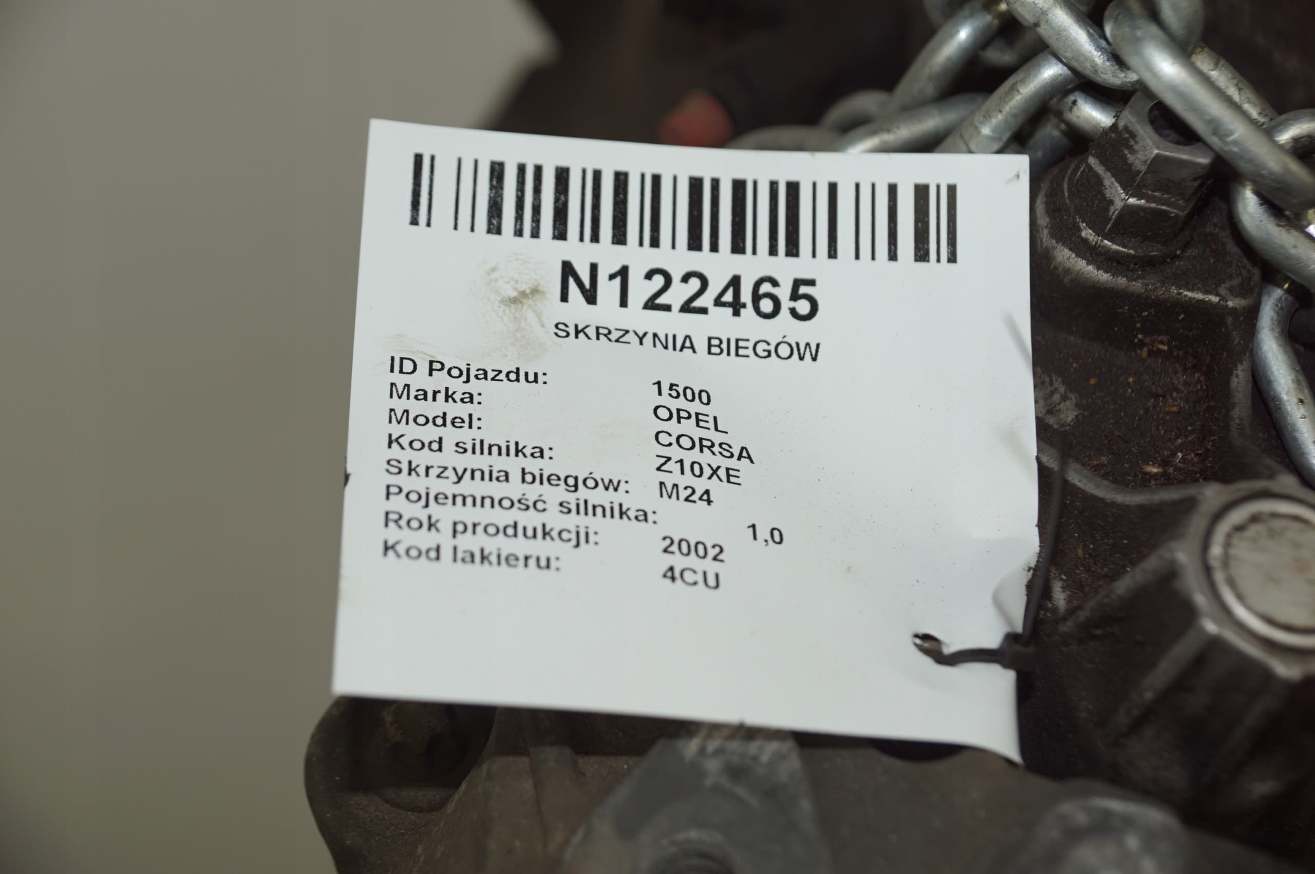Caja de Cambios M24 1.0 58 CV Opel Corsa C usado 3