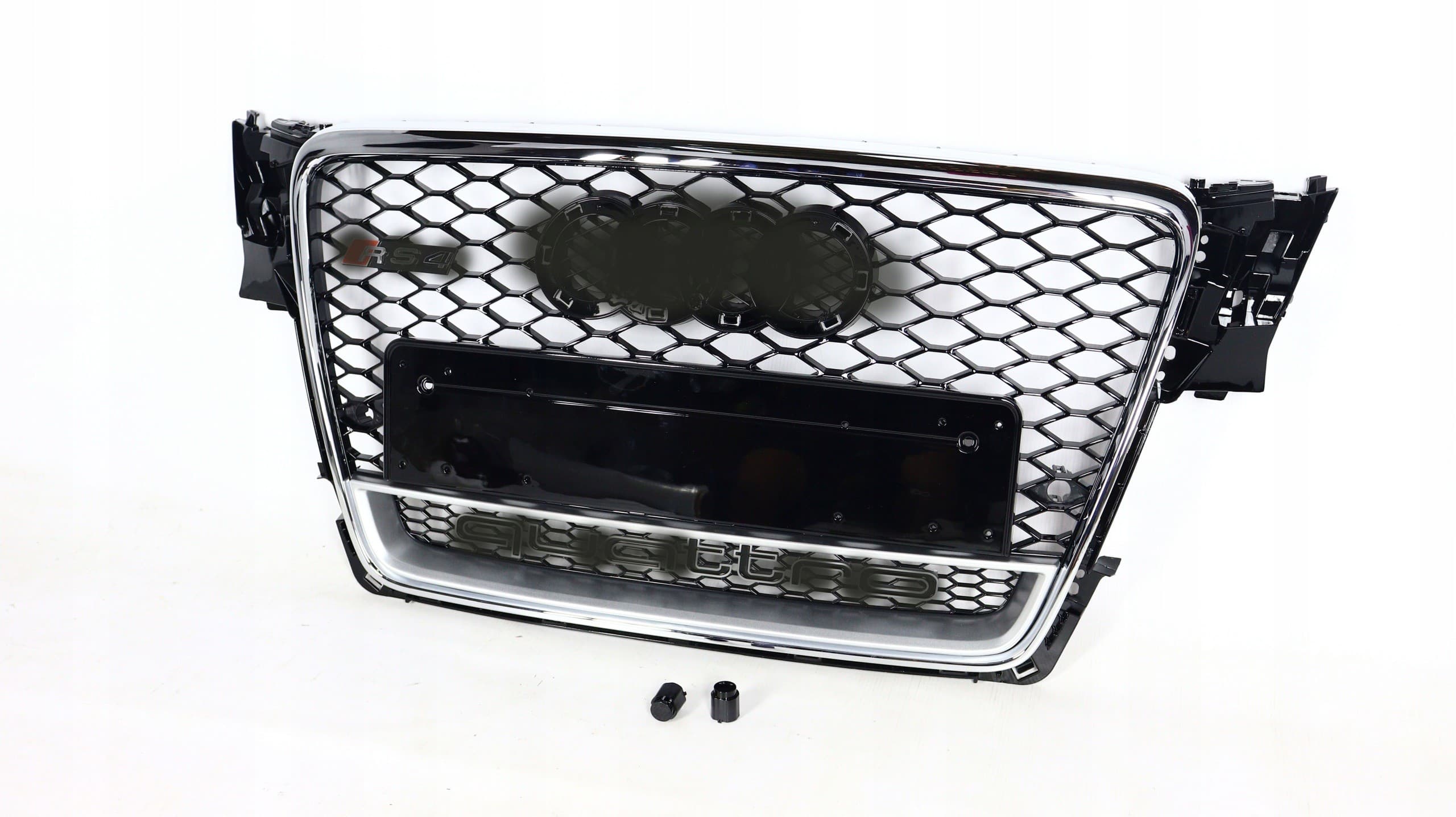 Rejilla Audi A4 2008-2011 estilo RS4 Cromada Quattro nuevo 4