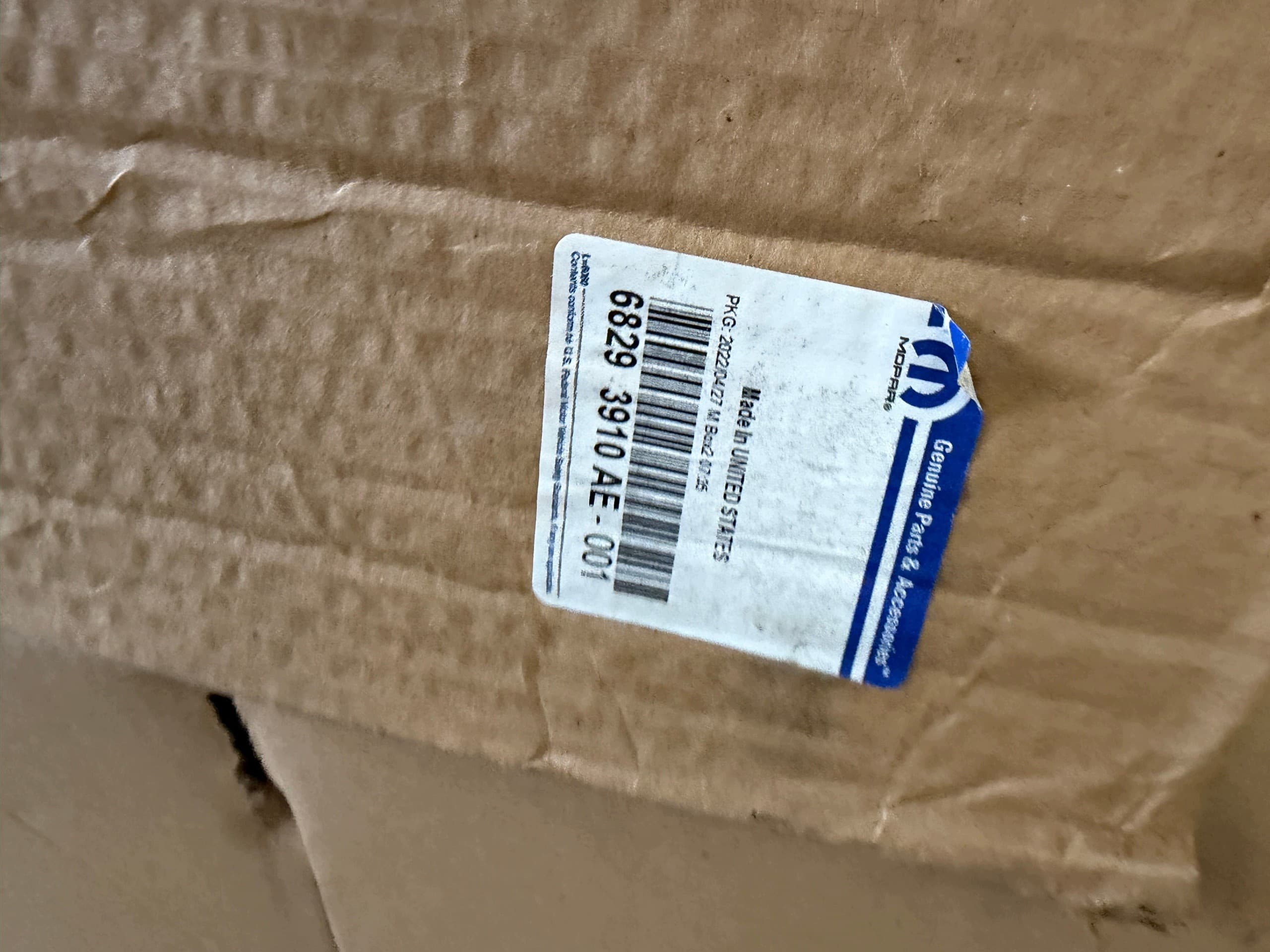 Dodge Ram 1500 2019 Panel frontal trasero de la caja nuevo 2