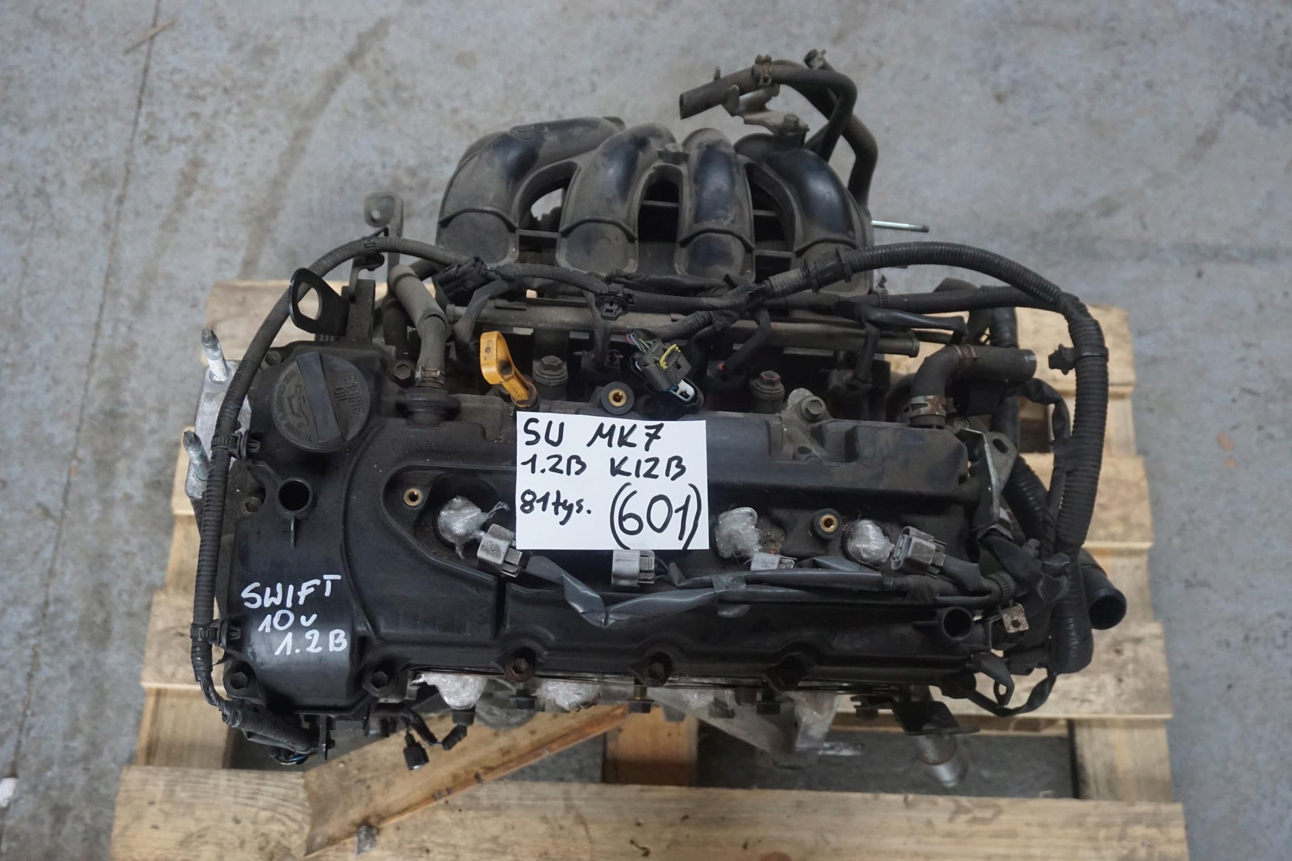 Motor Suzuki Swift IV V MK7 1.2 Gasolina K12B 2en1 Bloque de Culata nº 601 usado 6