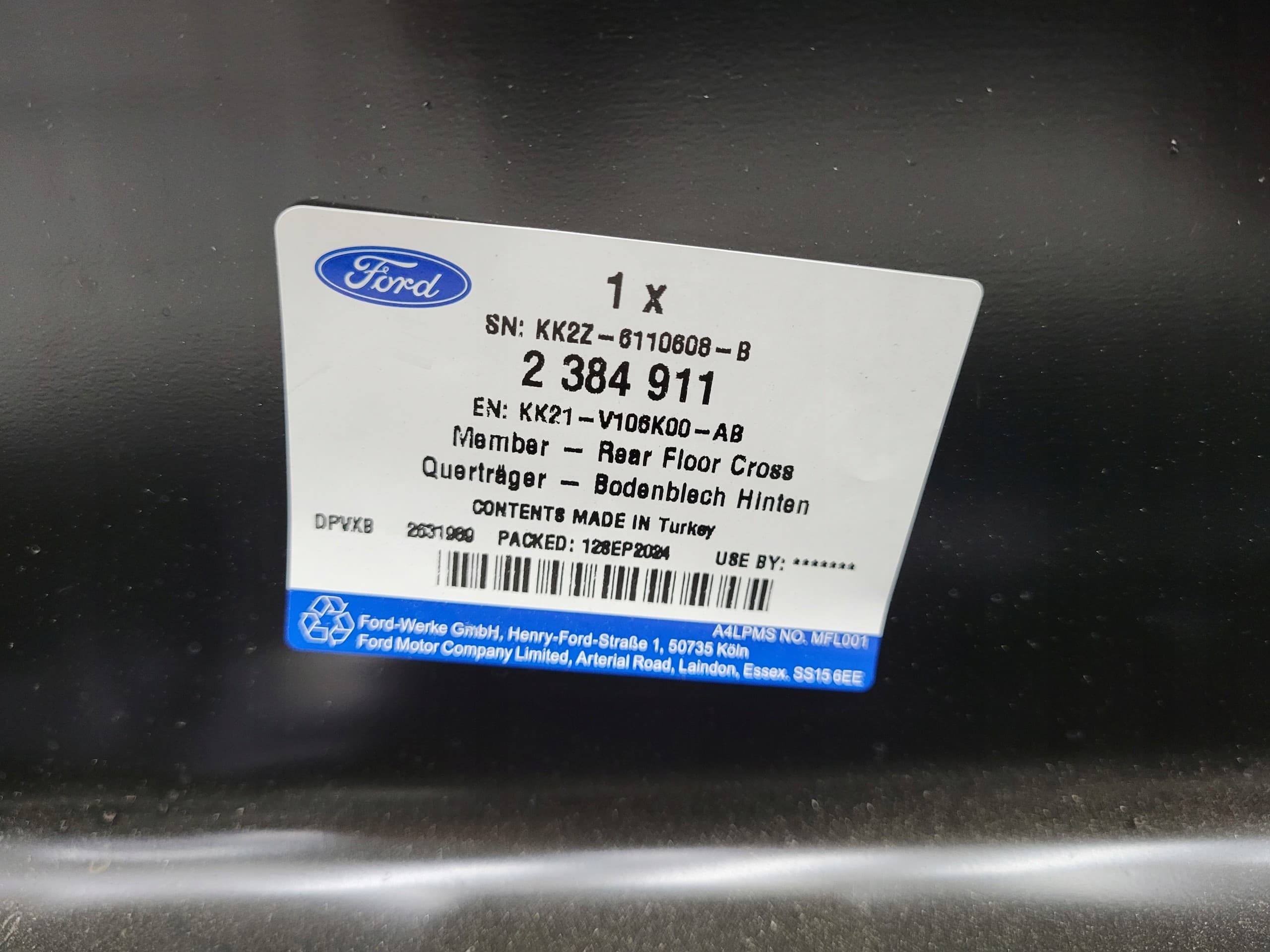 Correa trasera Ford Transit Custom KK21-V106K00-AB nuevo 2