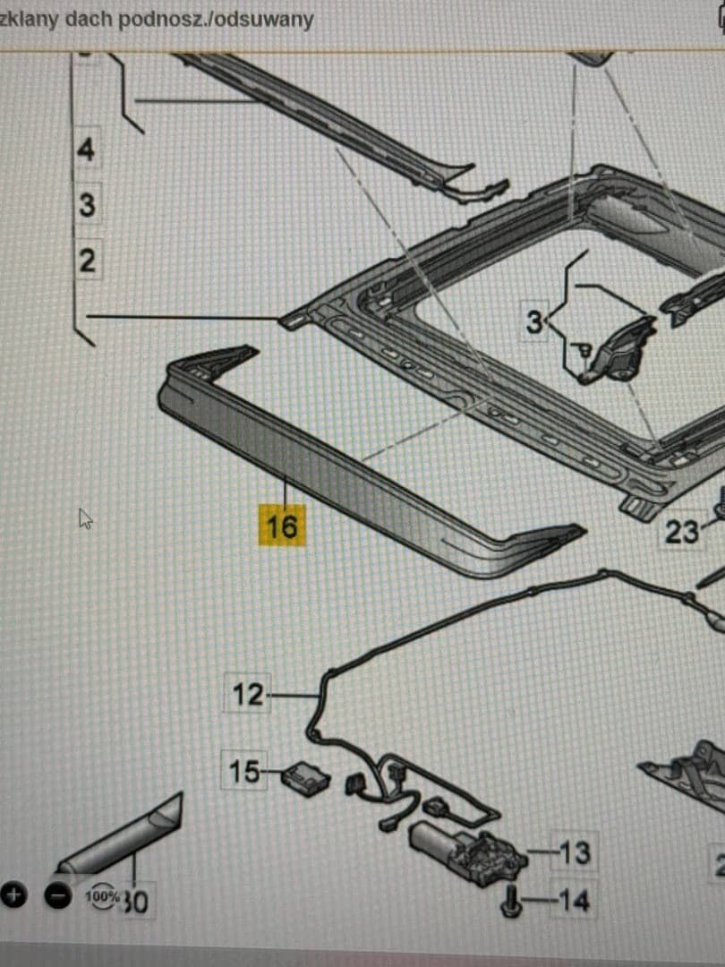 Deflector de Techo para Audi A5 S5 Coupé F5 2017- Original usado 5