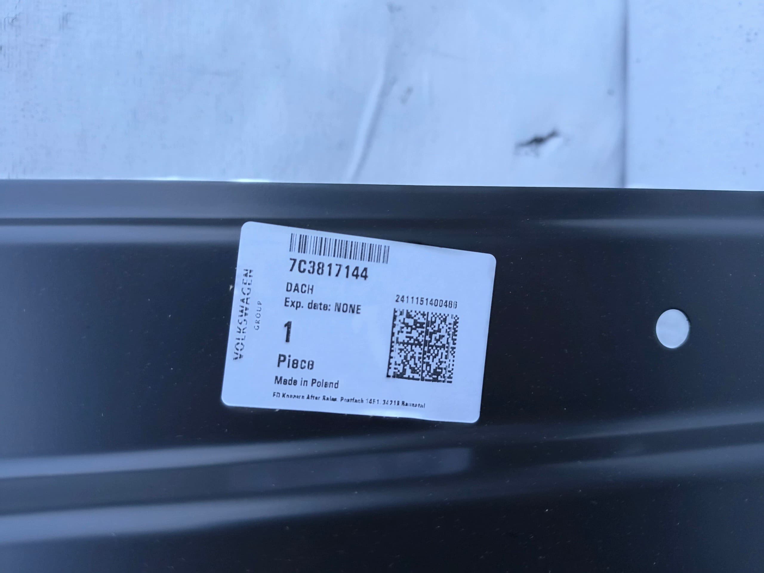 Panel de Techo Sección Trasera para VW Crafter 7C3817144 usado 2