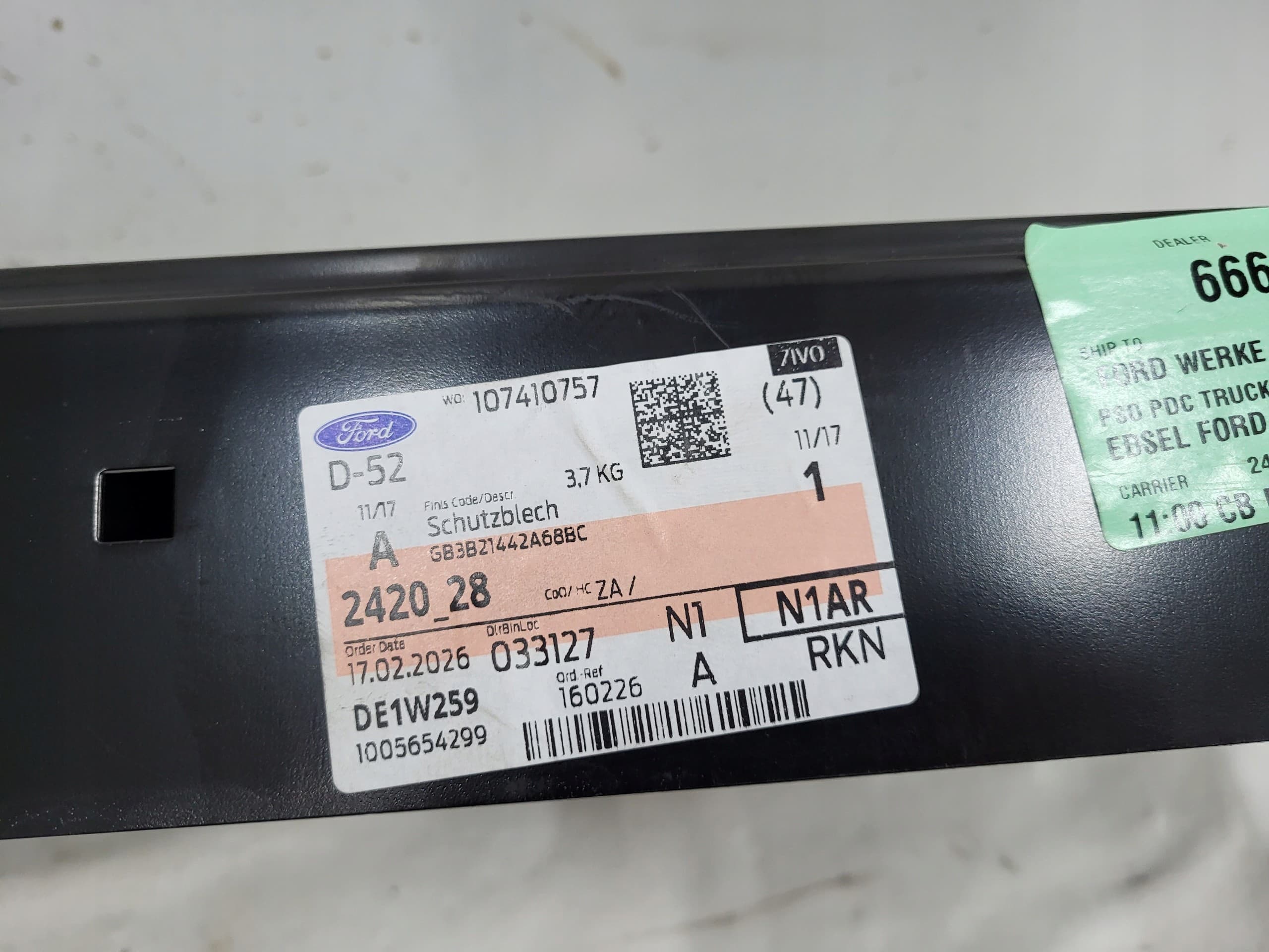 Viga de Soporte Trasera para Portón Ford Ranger MK4 nuevo 7