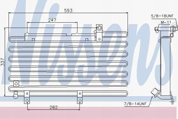 Nissens 94000 Condensador, aire acondicionado nuevo 3