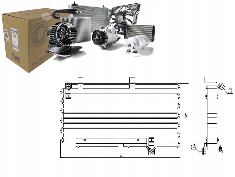 Nissens 94000 Condensador, aire acondicionado nuevo 10