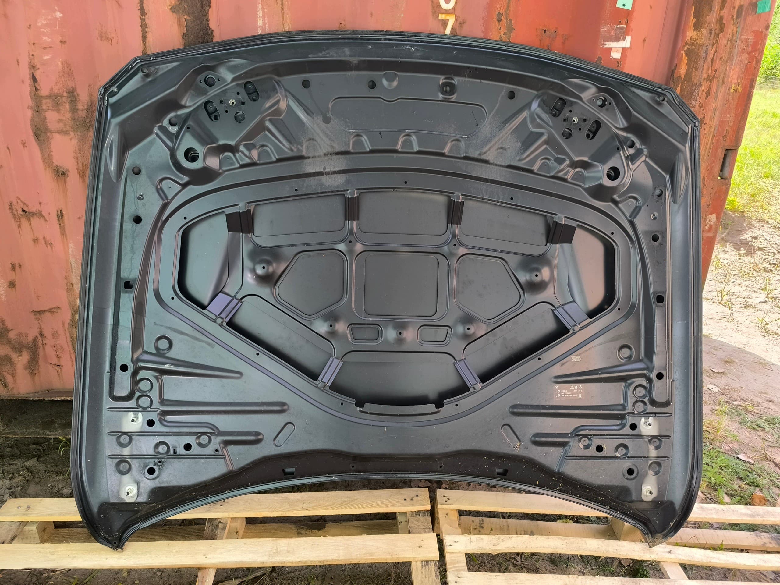 Cubierta del motor capó BMW F30 F31 negra en buen estado nuevo 8