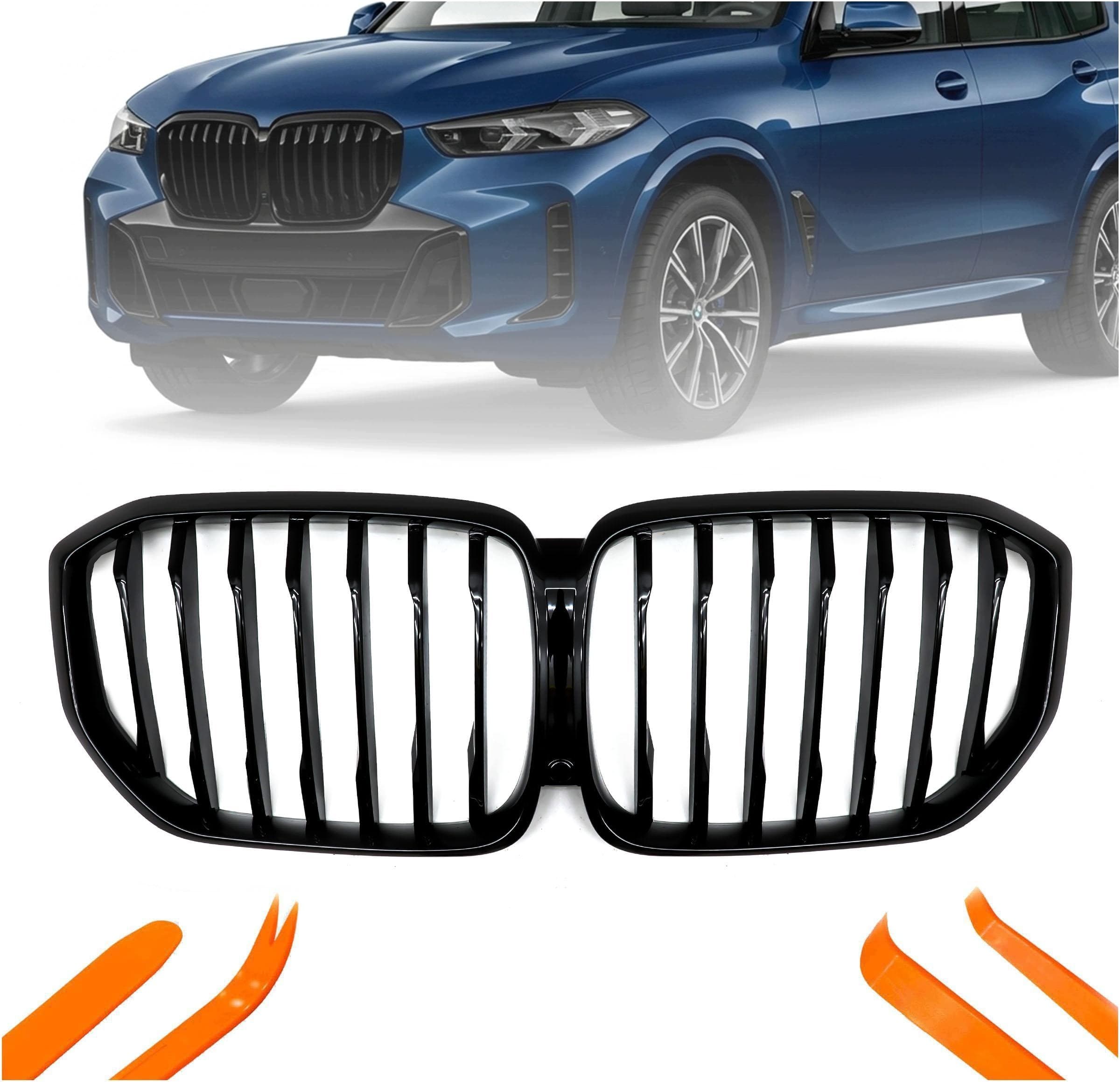 Rejilla Riñón Negra Brillante BMW X5 G05 2019- - 1 Barra nuevo